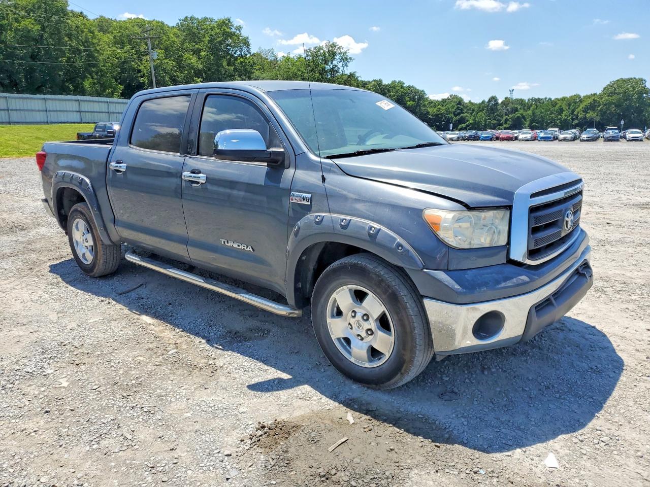 2010 Toyota Tundra Crewmax Sr5 Gray vin: 5TFEY5F11AX085113