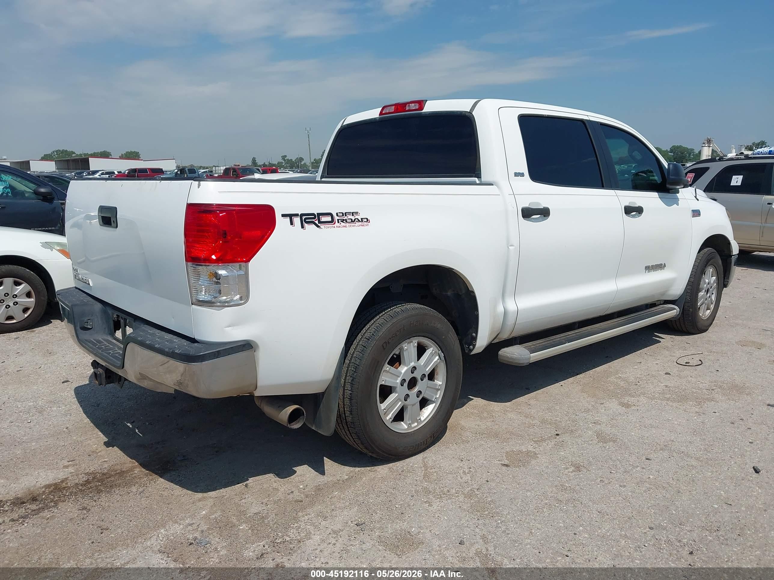 2010 Toyota Tundra Grade 5.7l V8 Белый vin: 5TFEY5F11AX085810