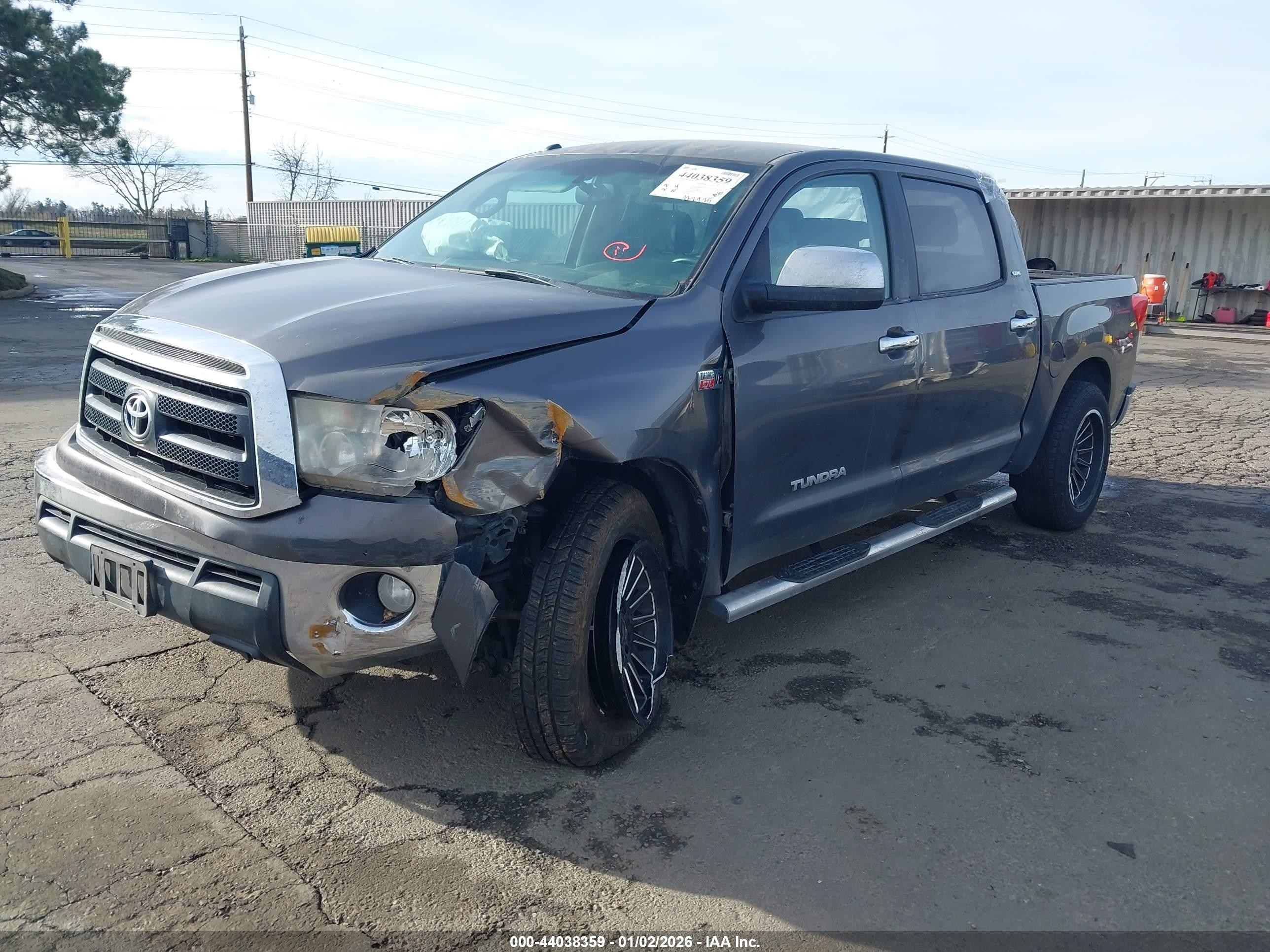 2012 Toyota Tundra Grade 5.7l V8 Gray vin: 5TFEY5F11CX115990