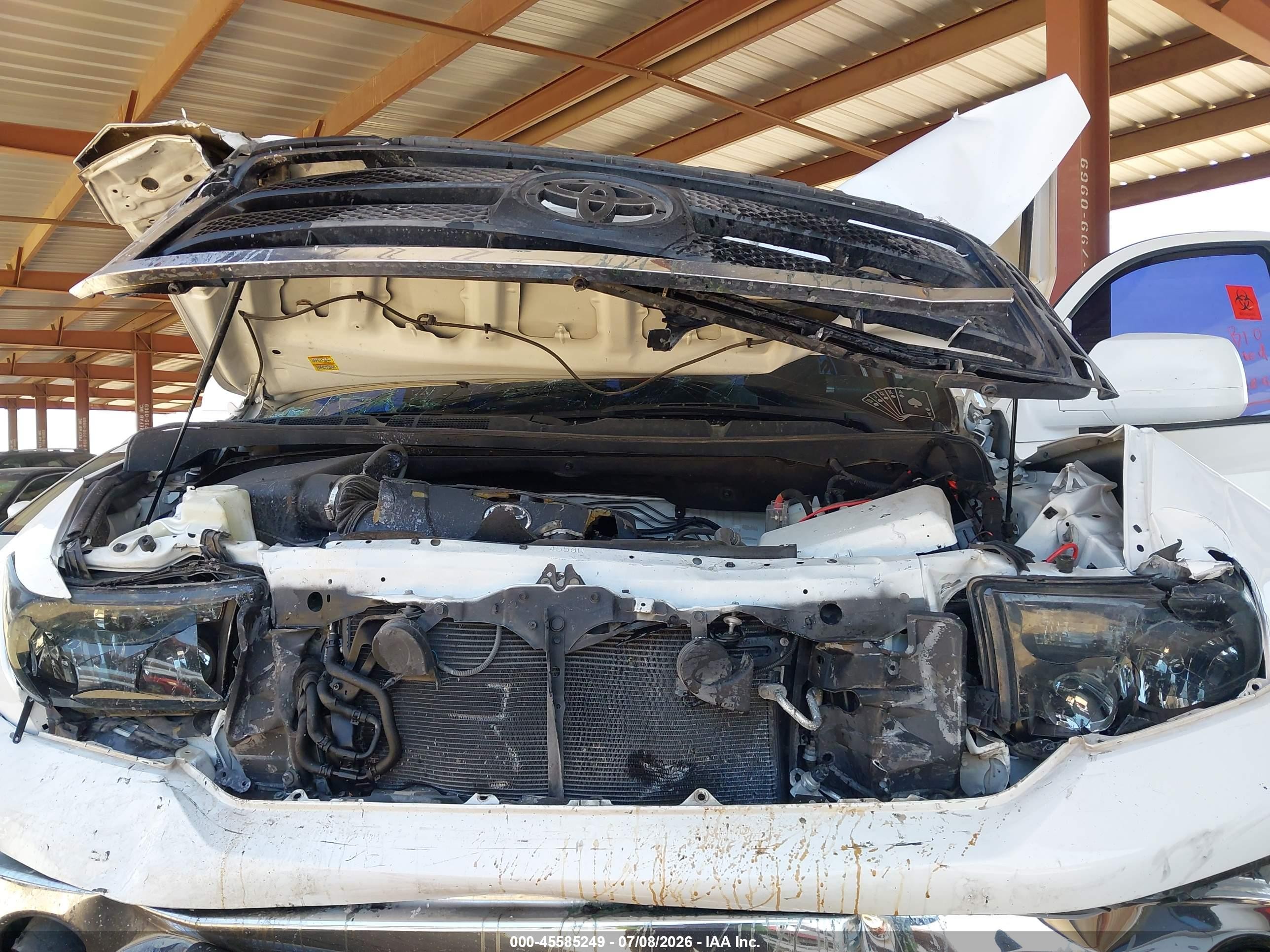 2013 Toyota Tundra Grade 5.7l V8 White vin: 5TFEY5F11DX136579