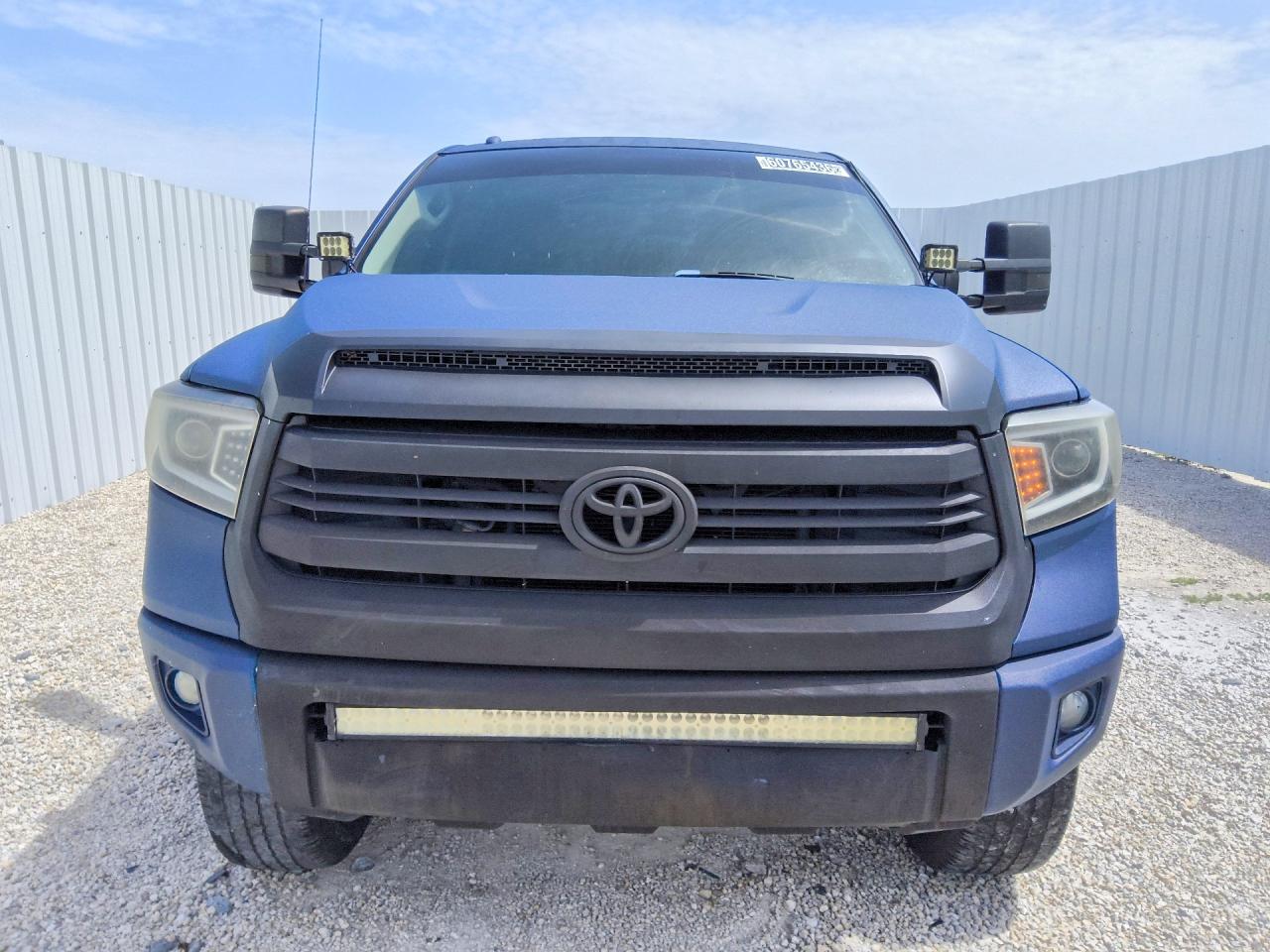 2014 Toyota Tundra Crewmax Sr5 Blue vin: 5TFEY5F11EX148961
