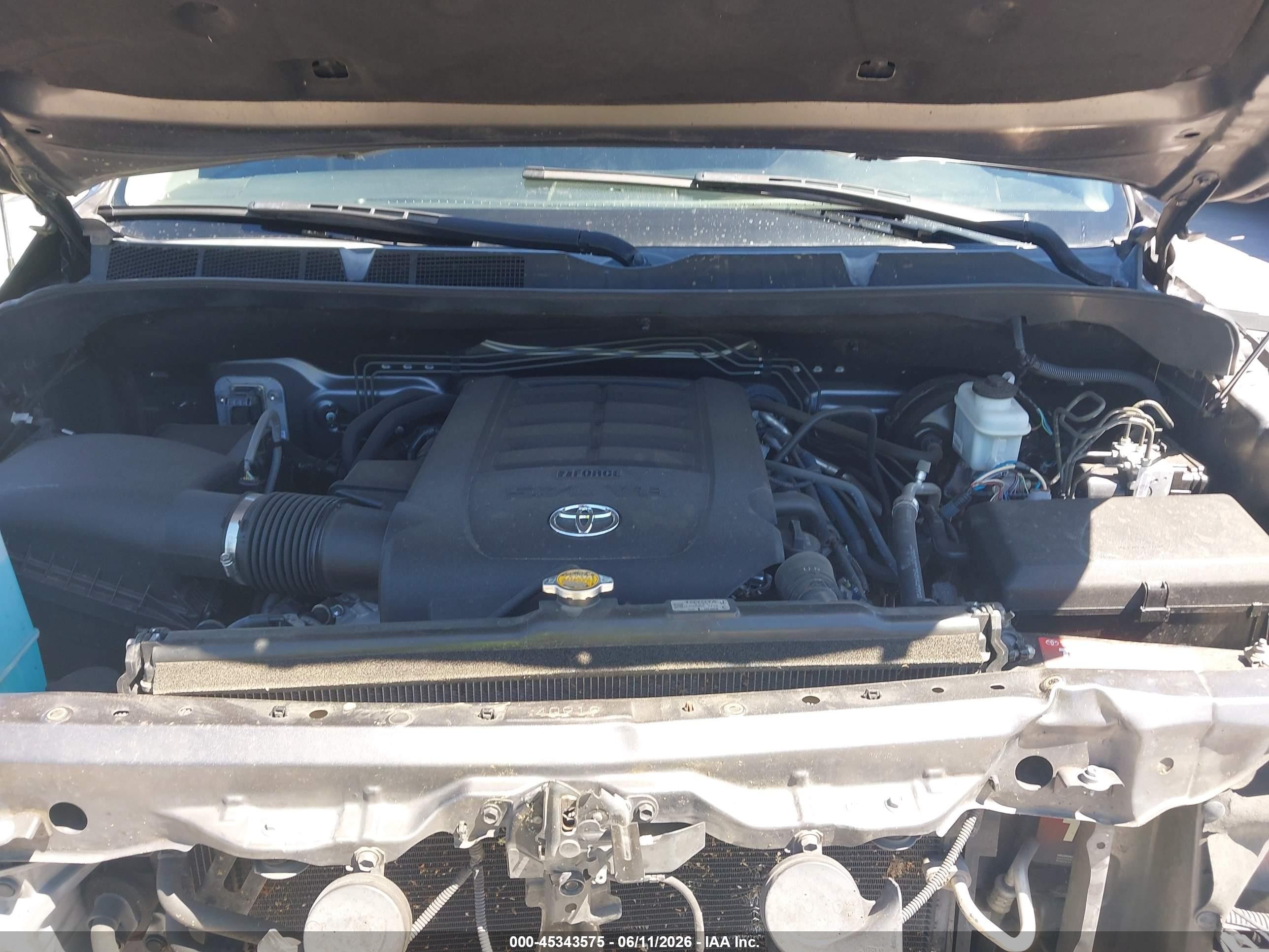 2015 Toyota Tundra Sr5 5.7l V8 Gray vin: 5TFEY5F11FX185106