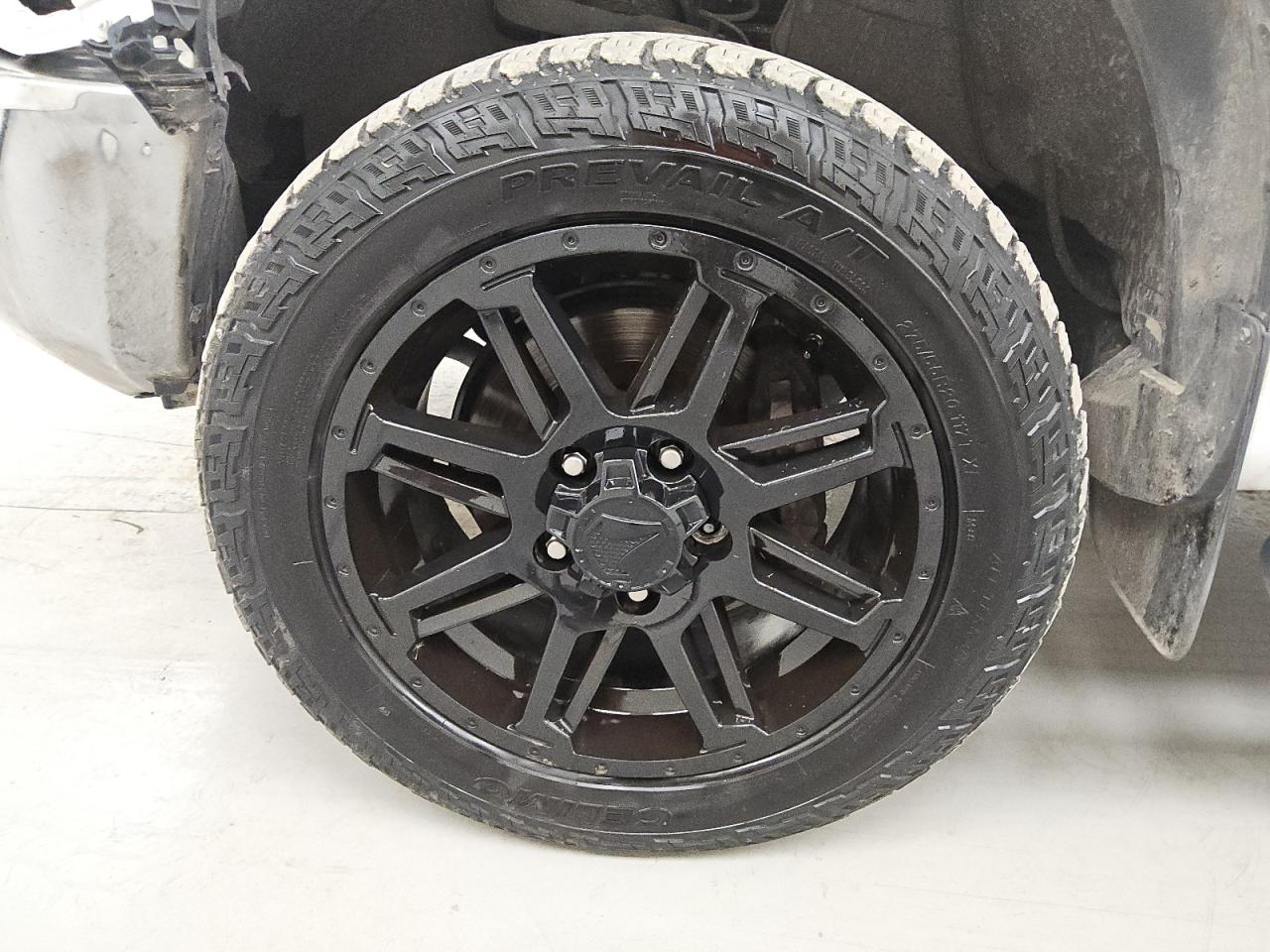 2020 Toyota Tundra Crewmax Sr5 White vin: 5TFEY5F11LX261435 Damage: Left Front Wheel, Aftermarket, Acceptable