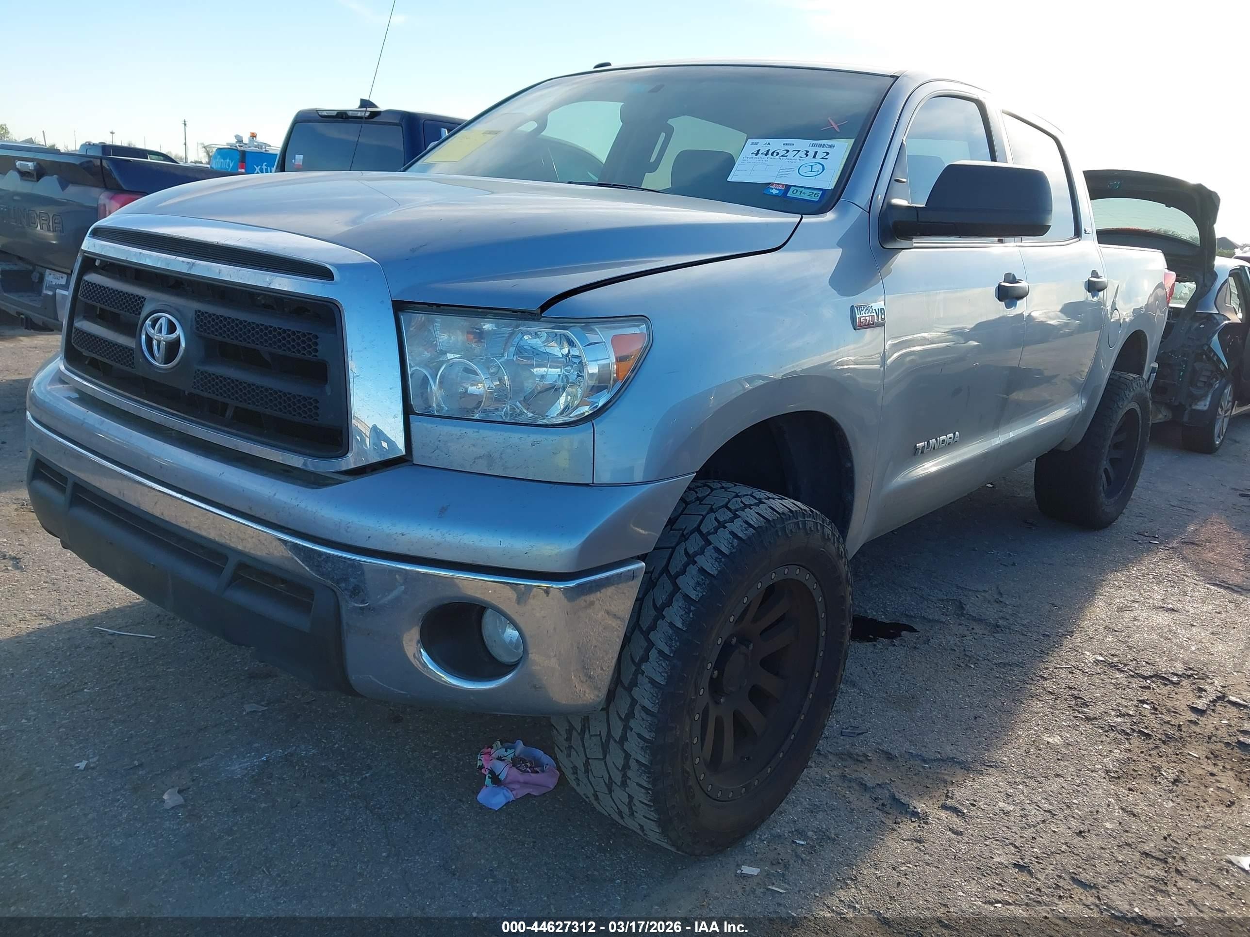 2012 Toyota Tundra Grade 5.7l V8 Silver vin: 5TFEY5F12CX120003
