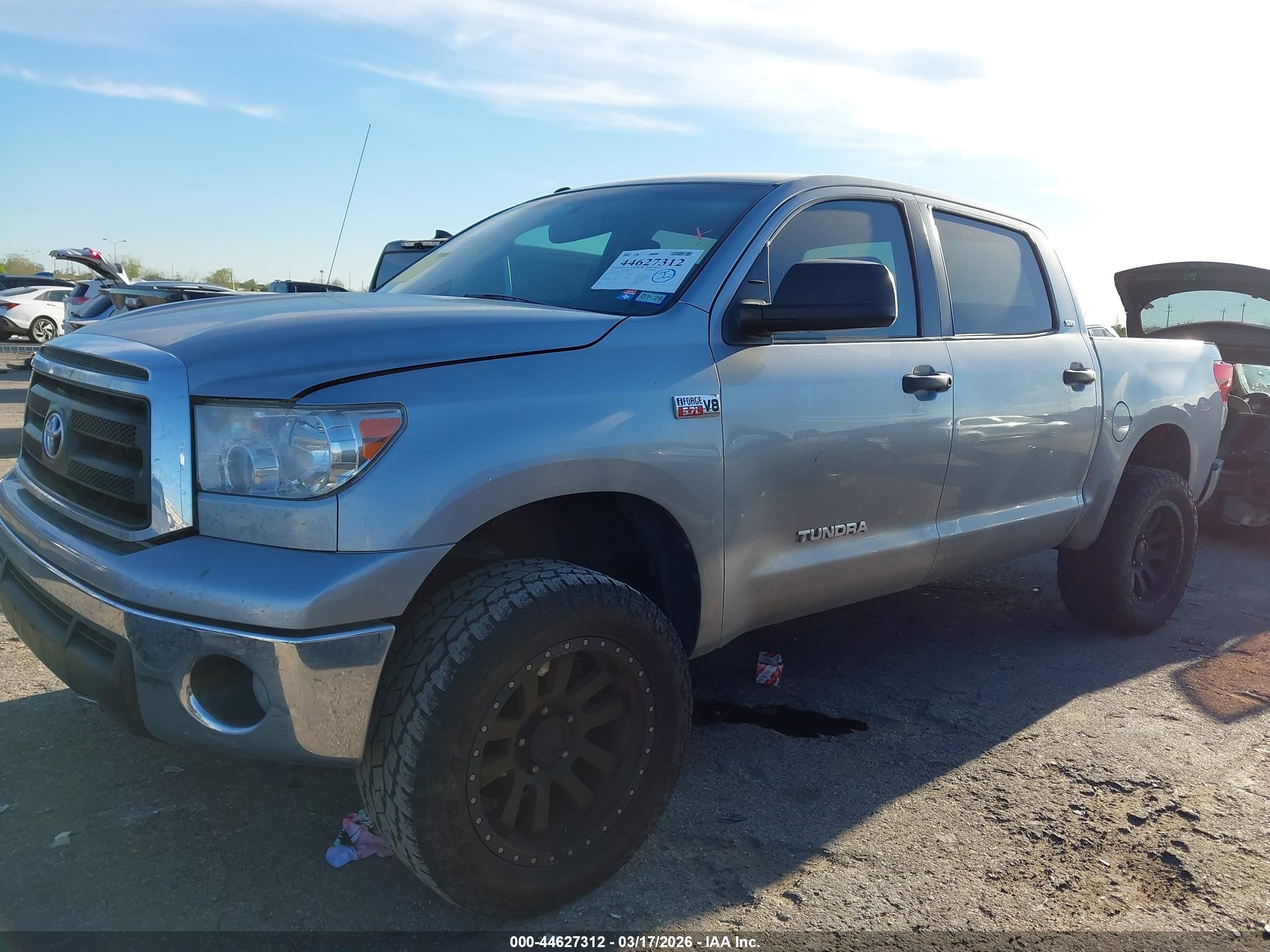 2012 Toyota Tundra Grade 5.7l V8 Silver vin: 5TFEY5F12CX120003