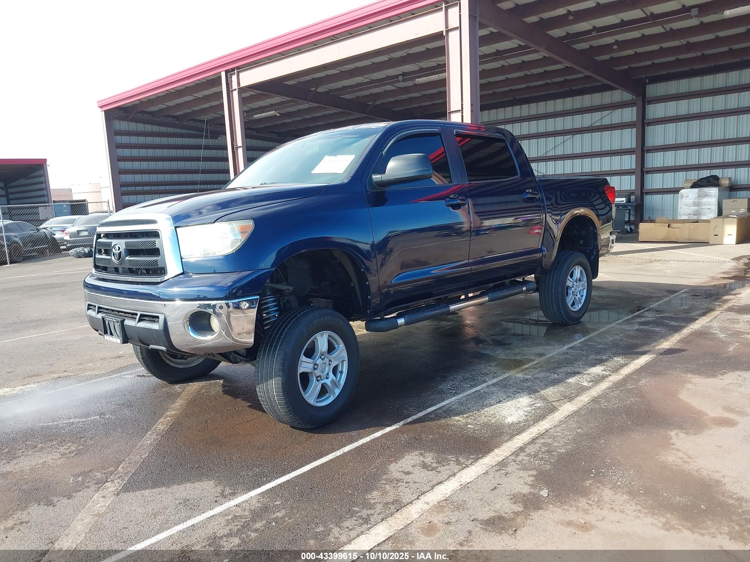 2012 Toyota Tundra Grade 5.7l V8 Blue vin: 5TFEY5F12CX124858