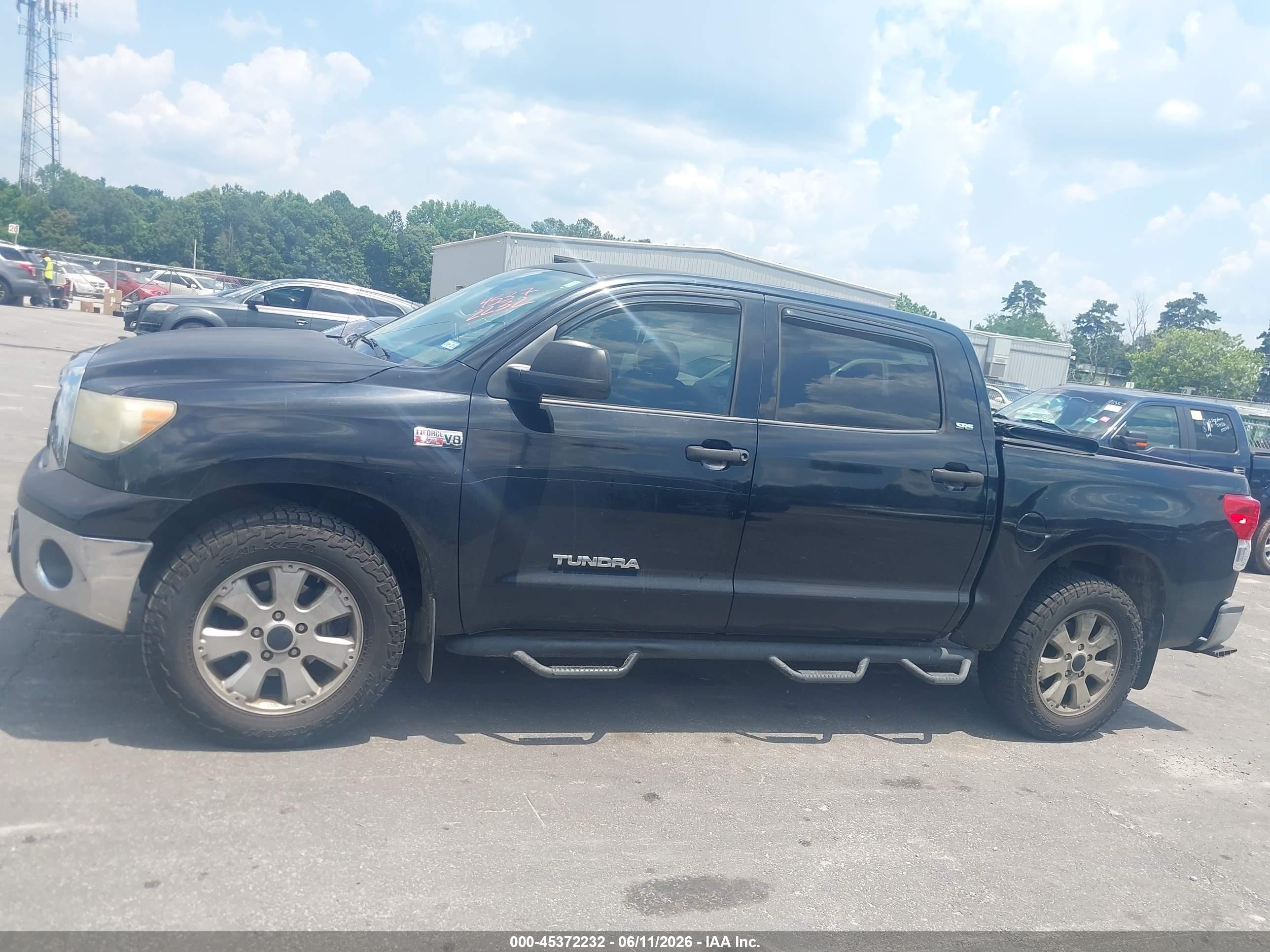 2012 Toyota Tundra Grade 5.7l V8 Black vin: 5TFEY5F14CX127373