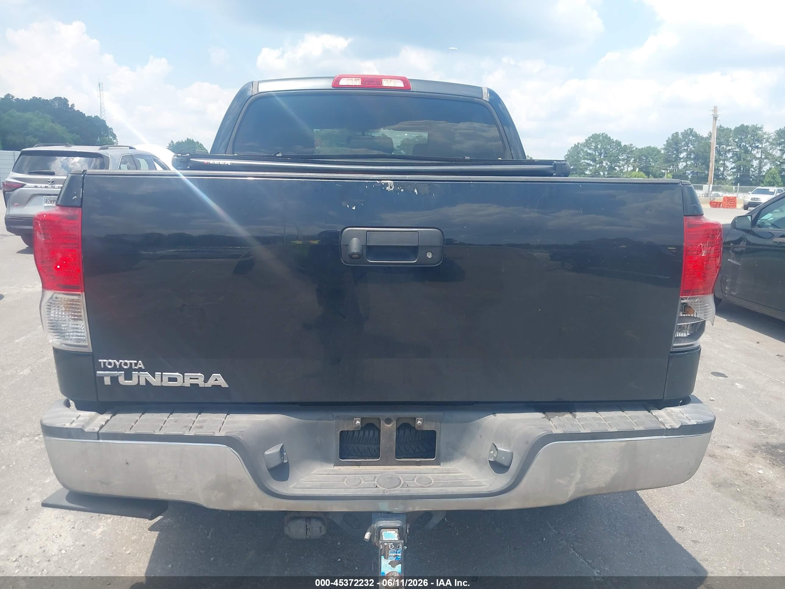 2012 Toyota Tundra Grade 5.7l V8 Black vin: 5TFEY5F14CX127373