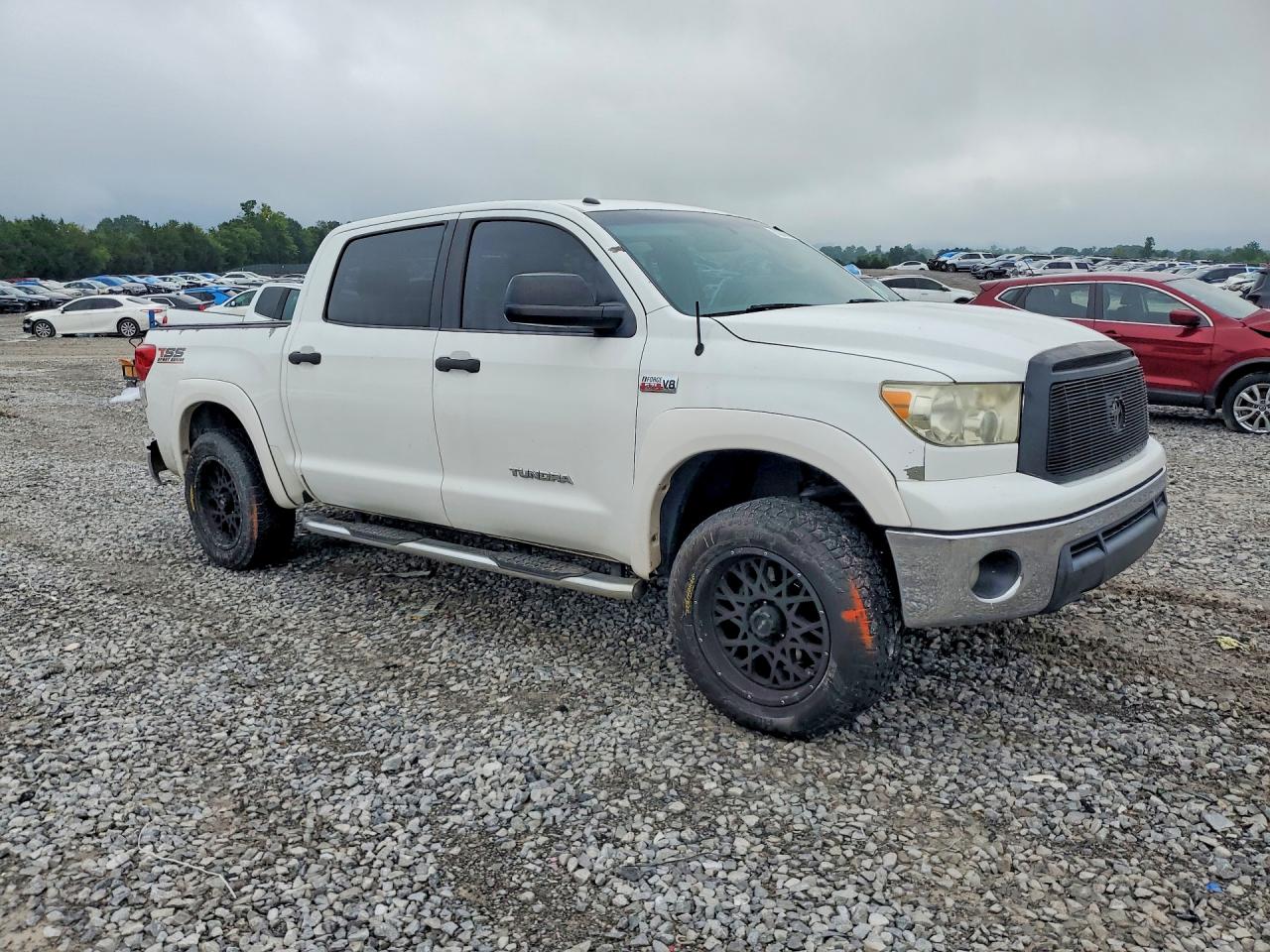 2012 Toyota Tundra Crewmax Sr5 White vin: 5TFEY5F14CX130208