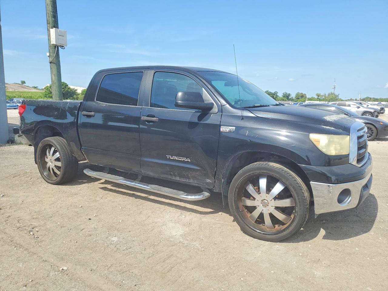 2010 Toyota Tundra Crewmax Sr5 Black vin: 5TFEY5F15AX085471