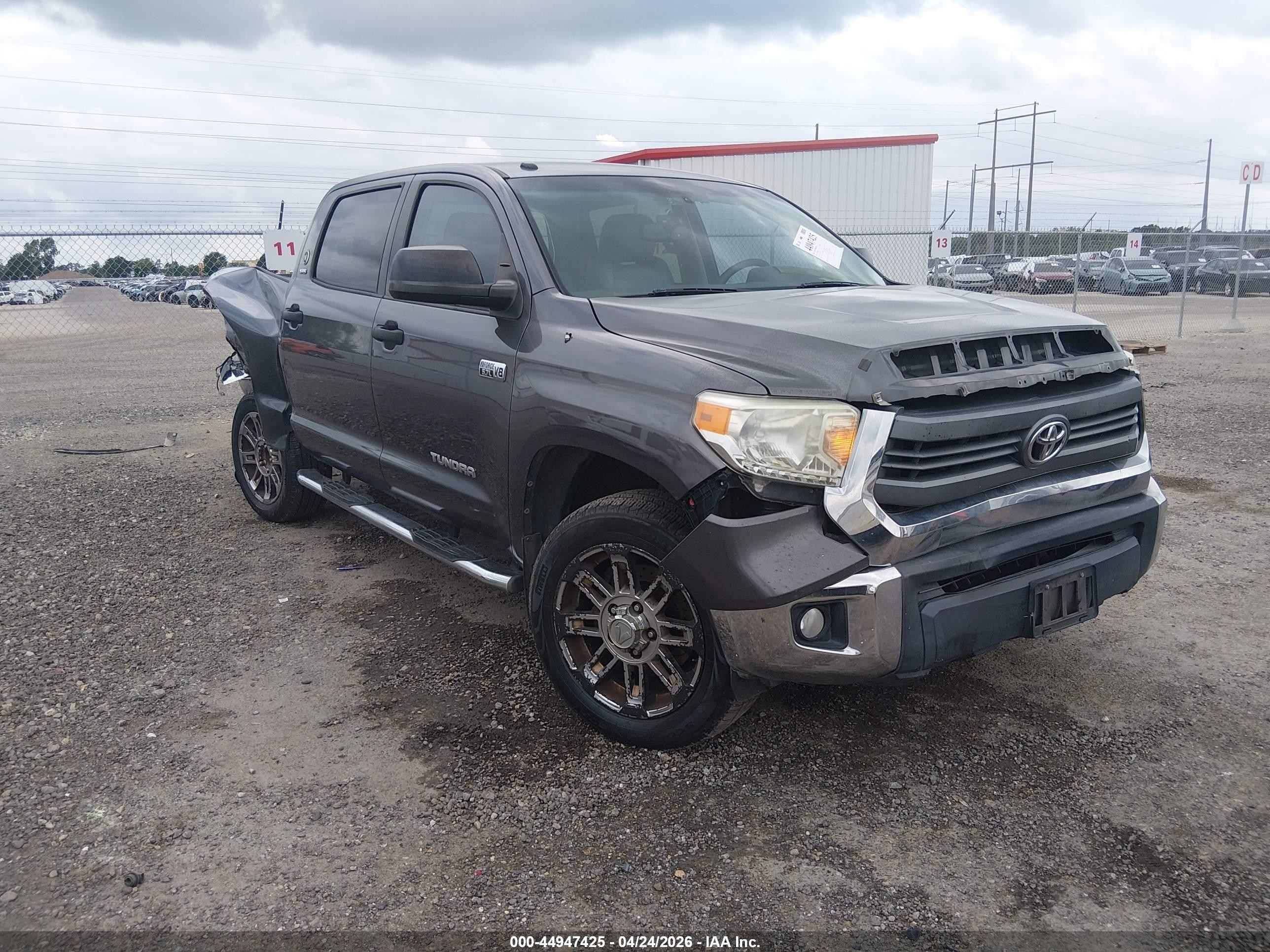 2014 Toyota Tundra Sr5 5.7l V8 Gray vin: 5TFEY5F15EX152883