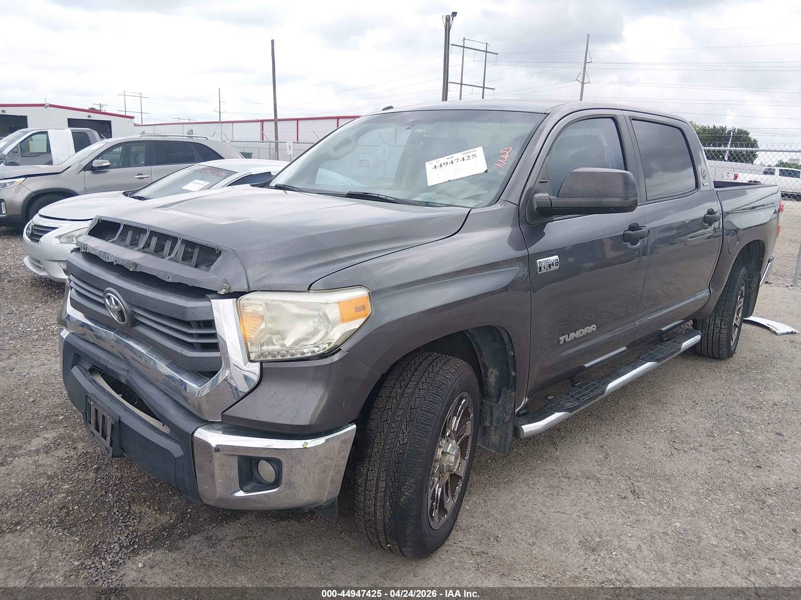 2014 Toyota Tundra Sr5 5.7l V8 Gray vin: 5TFEY5F15EX152883