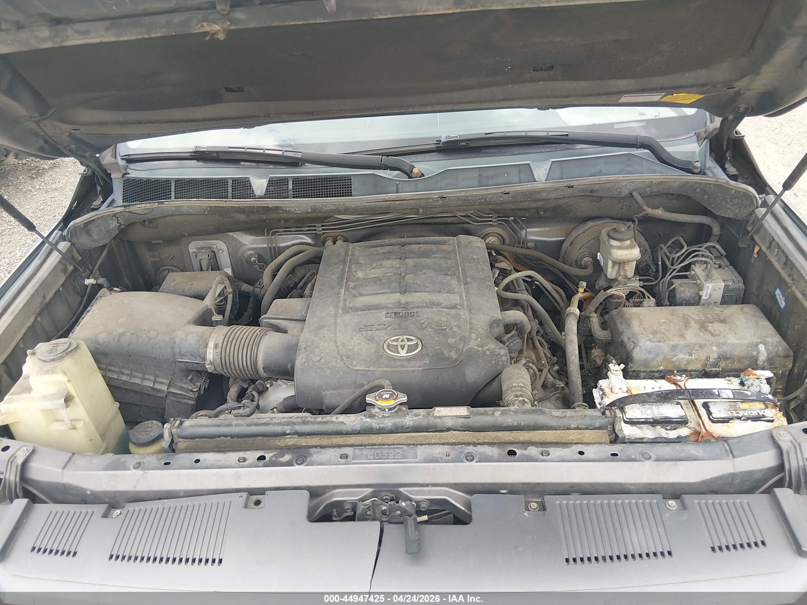 2014 Toyota Tundra Sr5 5.7l V8 Gray vin: 5TFEY5F15EX152883