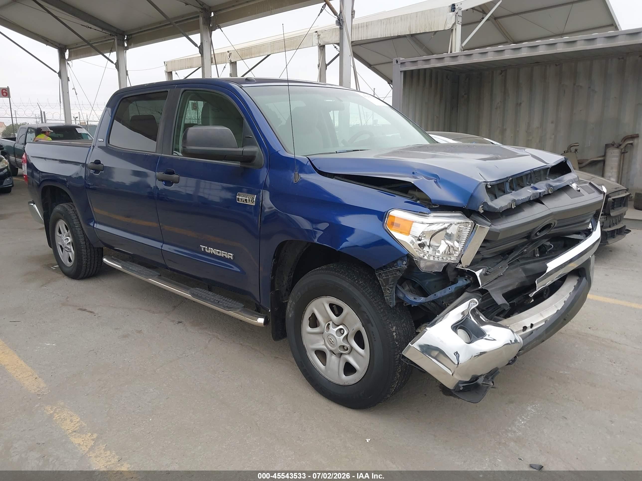 2015 Toyota Tundra Sr5 5.7l V8 Blue vin: 5TFEY5F15FX188736