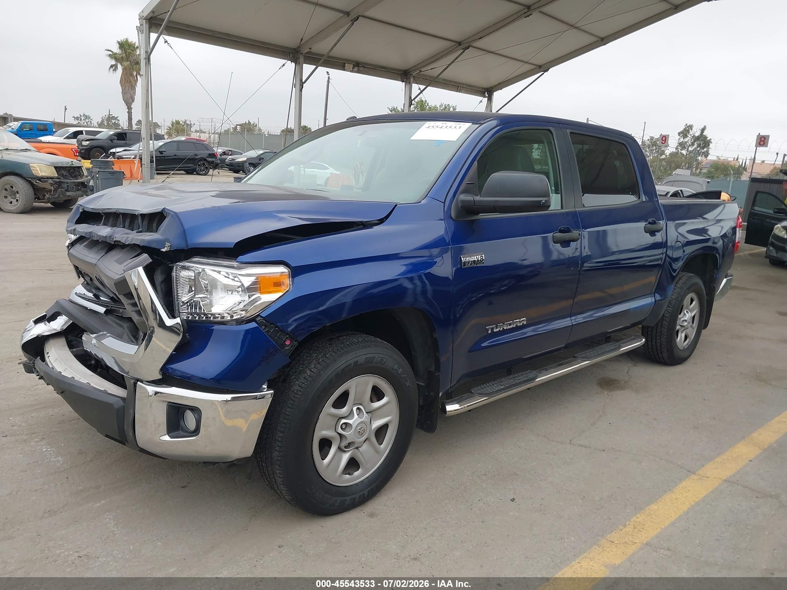 2015 Toyota Tundra Sr5 5.7l V8 Синий vin: 5TFEY5F15FX188736