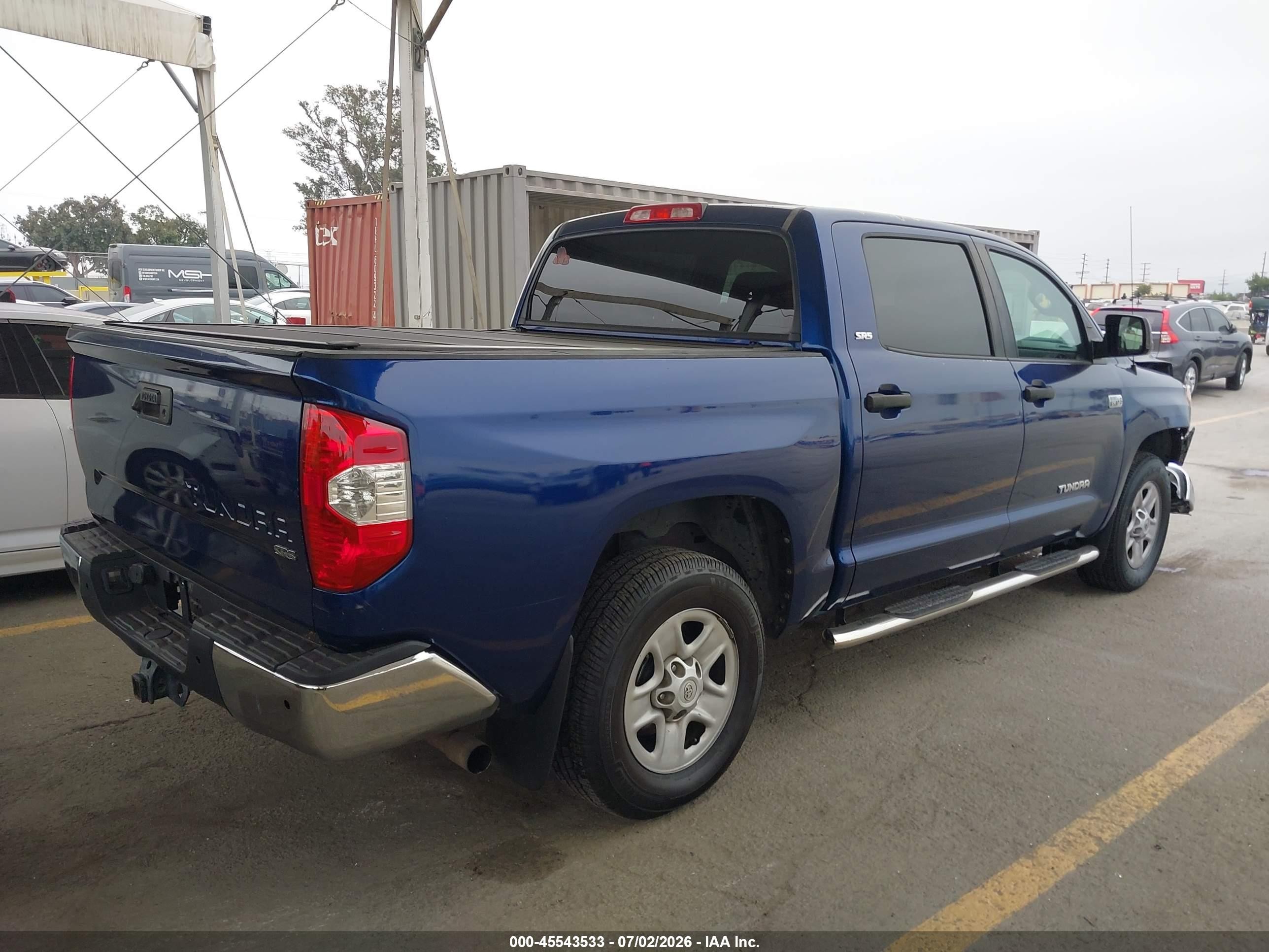 2015 Toyota Tundra Sr5 5.7l V8 Синий vin: 5TFEY5F15FX188736
