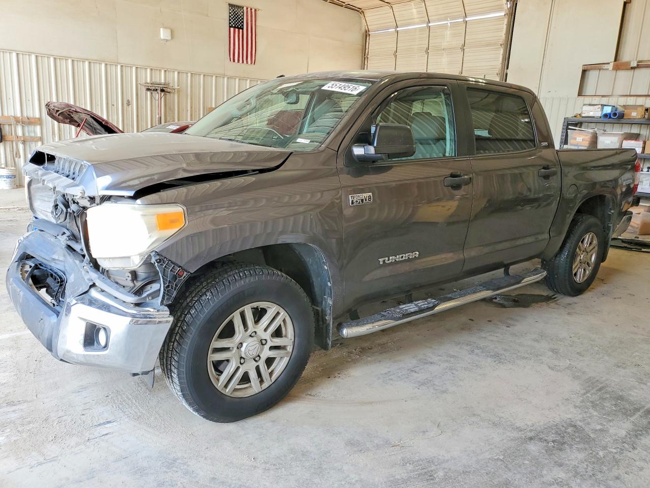 2015 Toyota Tundra Crewmax Sr5 Серый vin: 5TFEY5F15FX190101