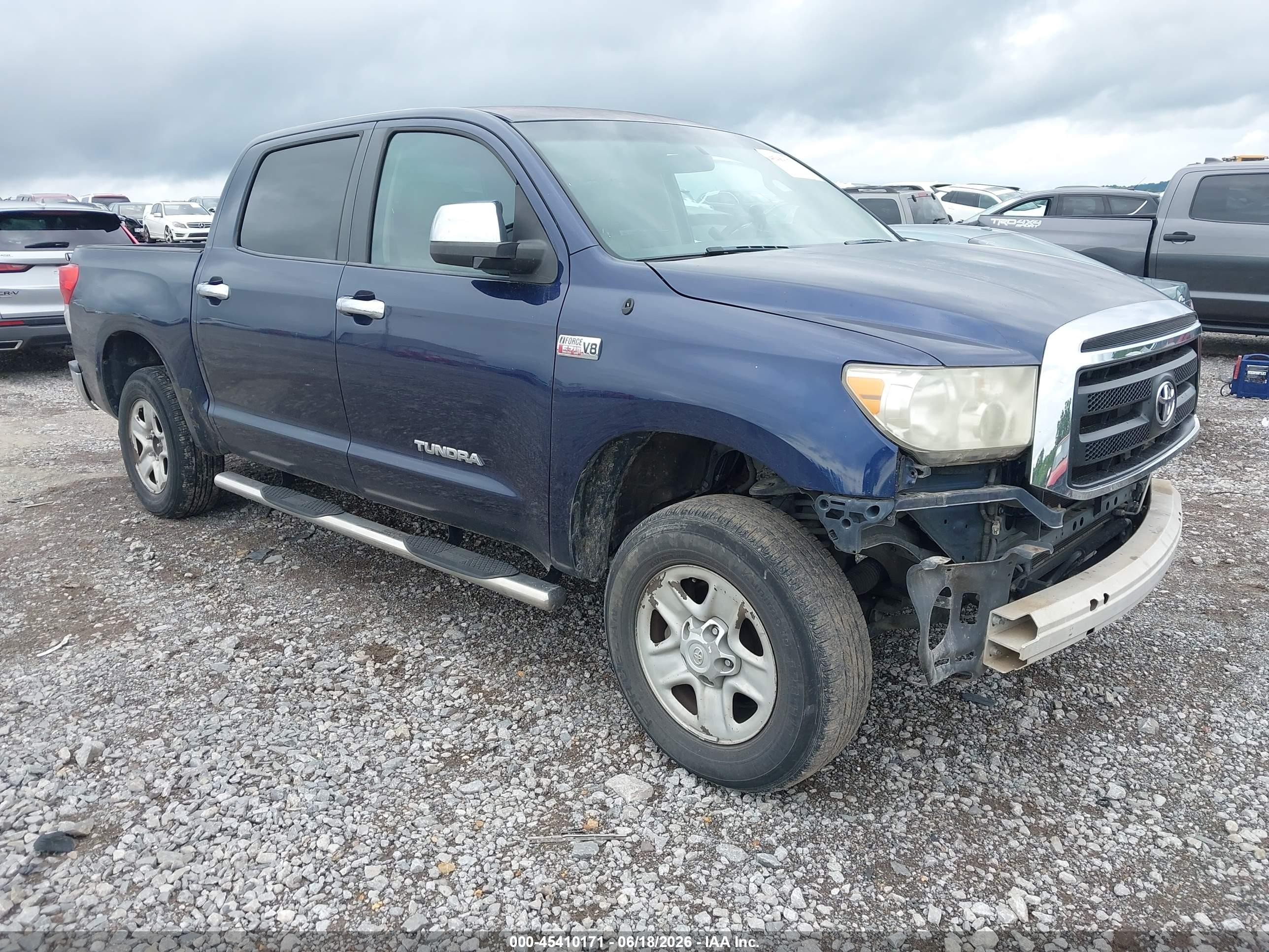 2011 Toyota Tundra Grade 5.7l V8 Blue vin: 5TFEY5F16BX114641