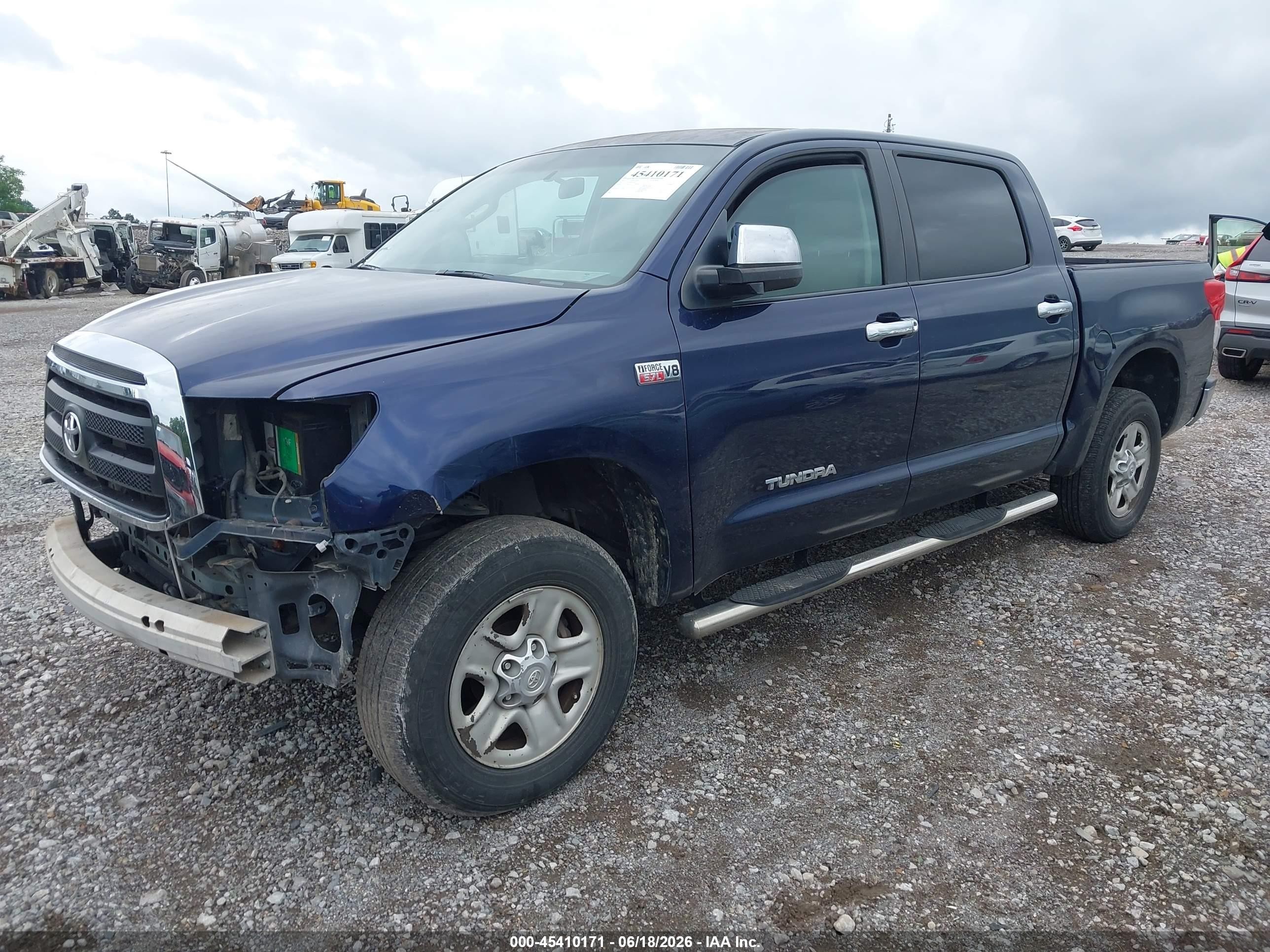 2011 Toyota Tundra Grade 5.7l V8 Blue vin: 5TFEY5F16BX114641