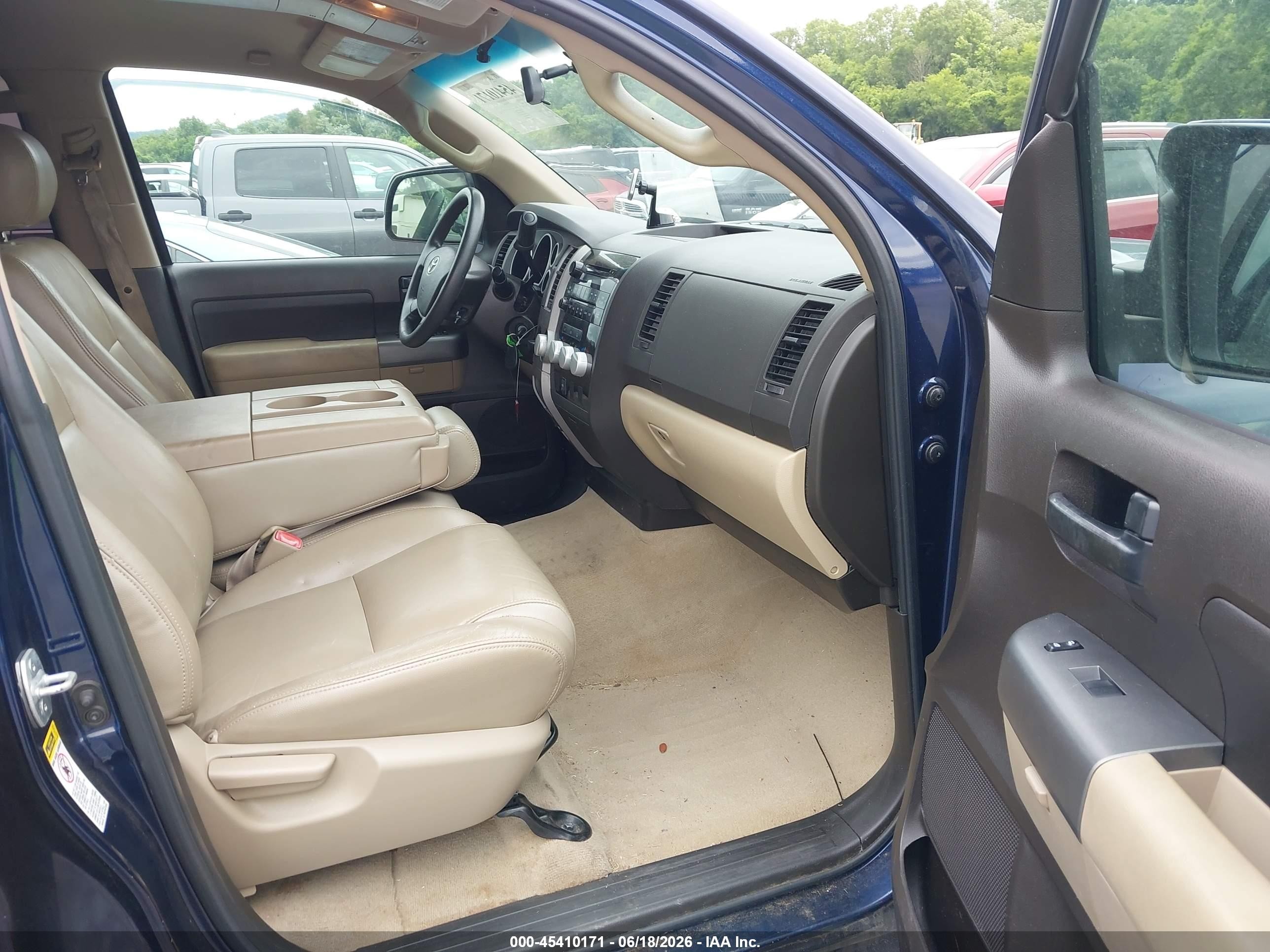 2011 Toyota Tundra Grade 5.7l V8 Blue vin: 5TFEY5F16BX114641