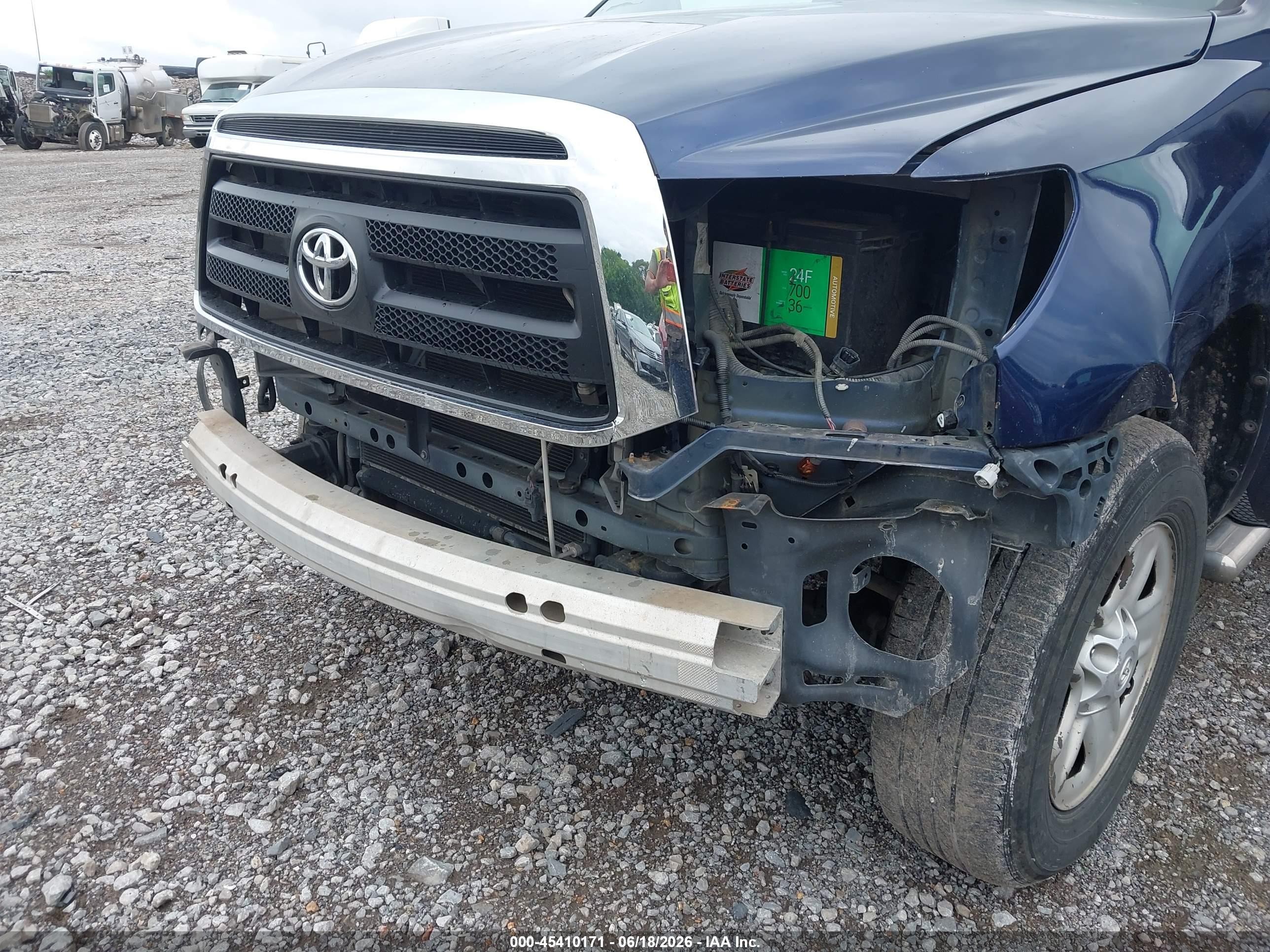 2011 Toyota Tundra Grade 5.7l V8 Blue vin: 5TFEY5F16BX114641