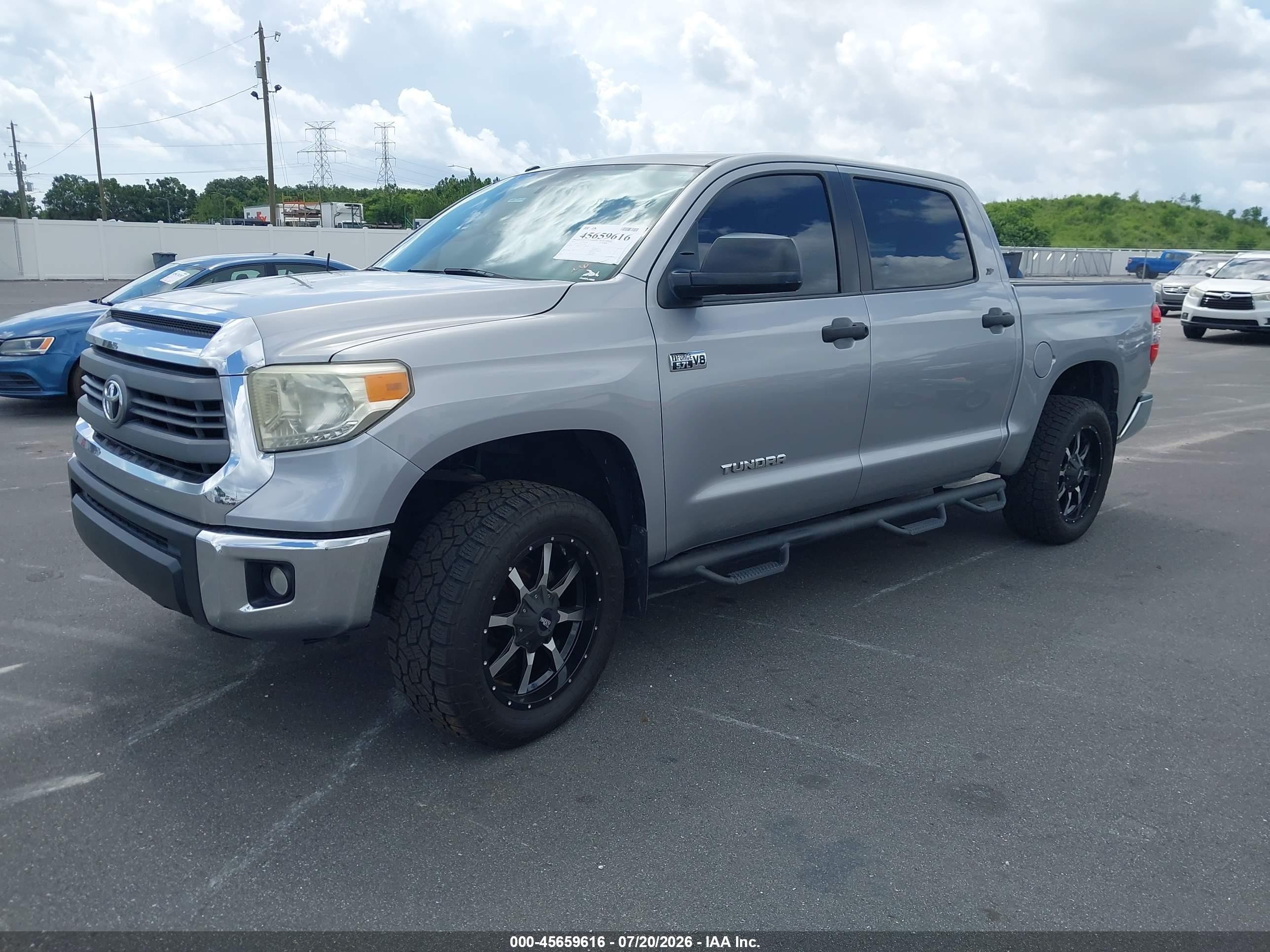 2014 Toyota Tundra Sr5 5.7l V8 Silver vin: 5TFEY5F16EX170549