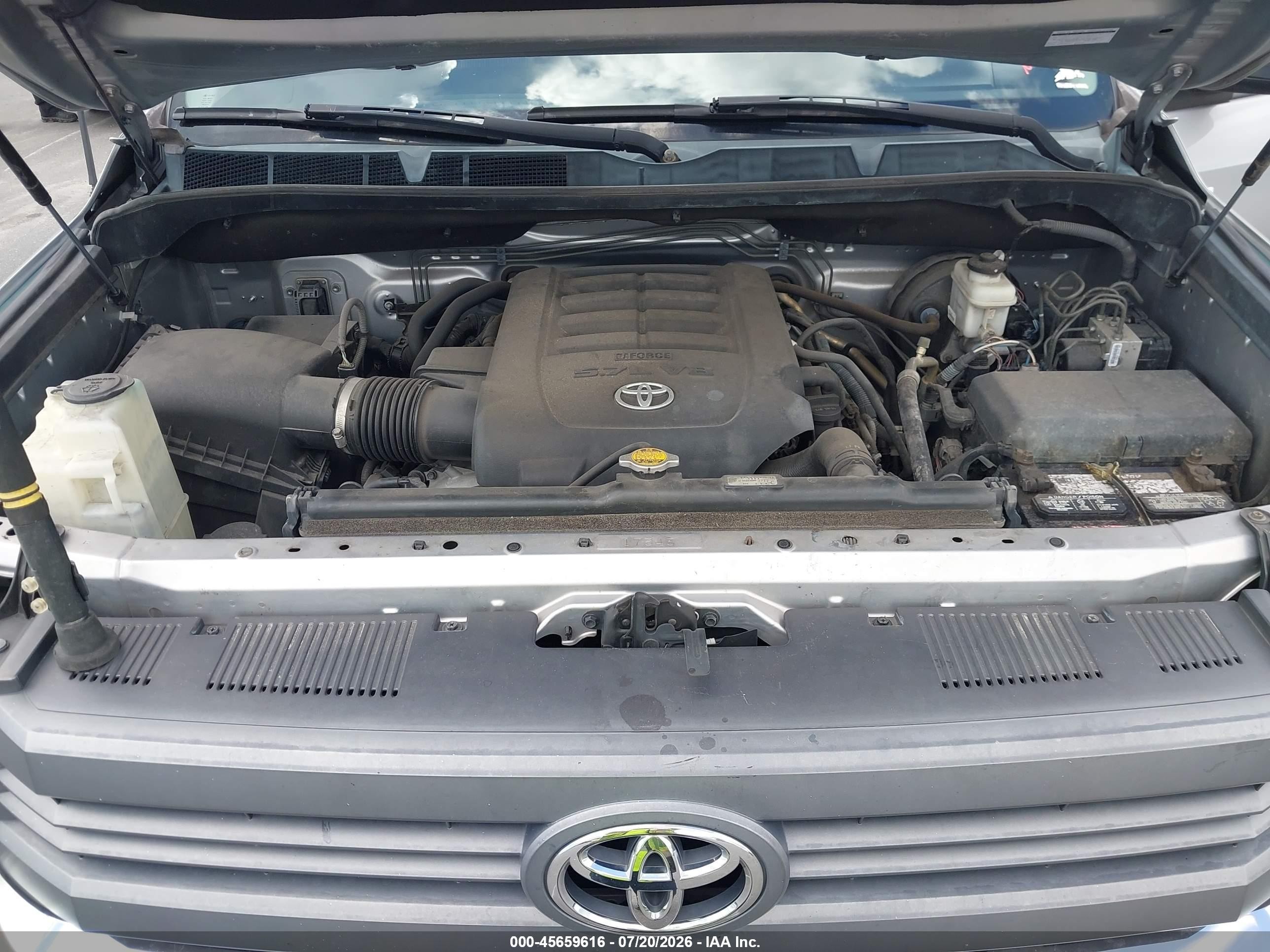 2014 Toyota Tundra Sr5 5.7l V8 Silver vin: 5TFEY5F16EX170549