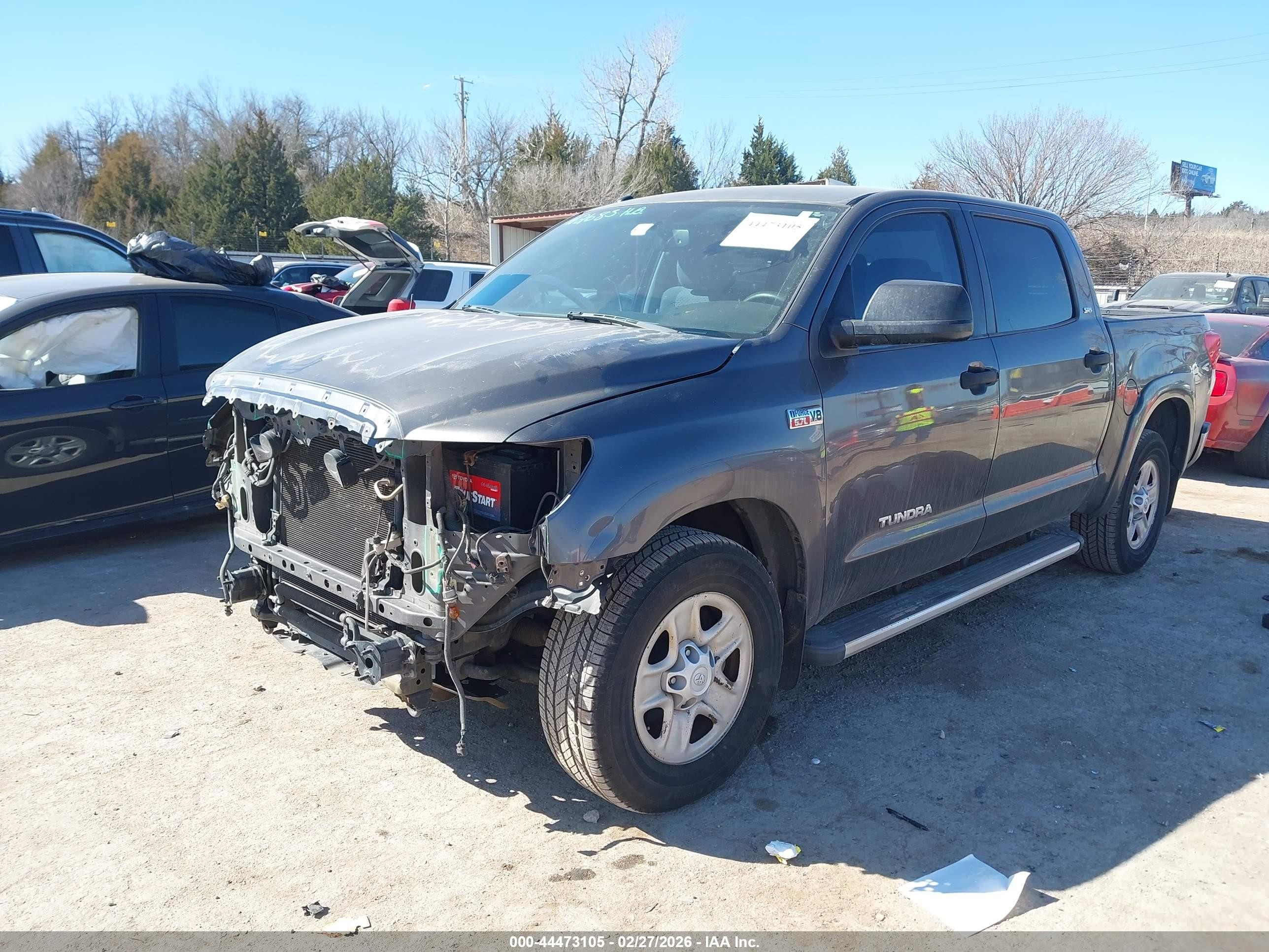 2011 Toyota Tundra Grade 5.7l V8 Gray vin: 5TFEY5F17BX112736