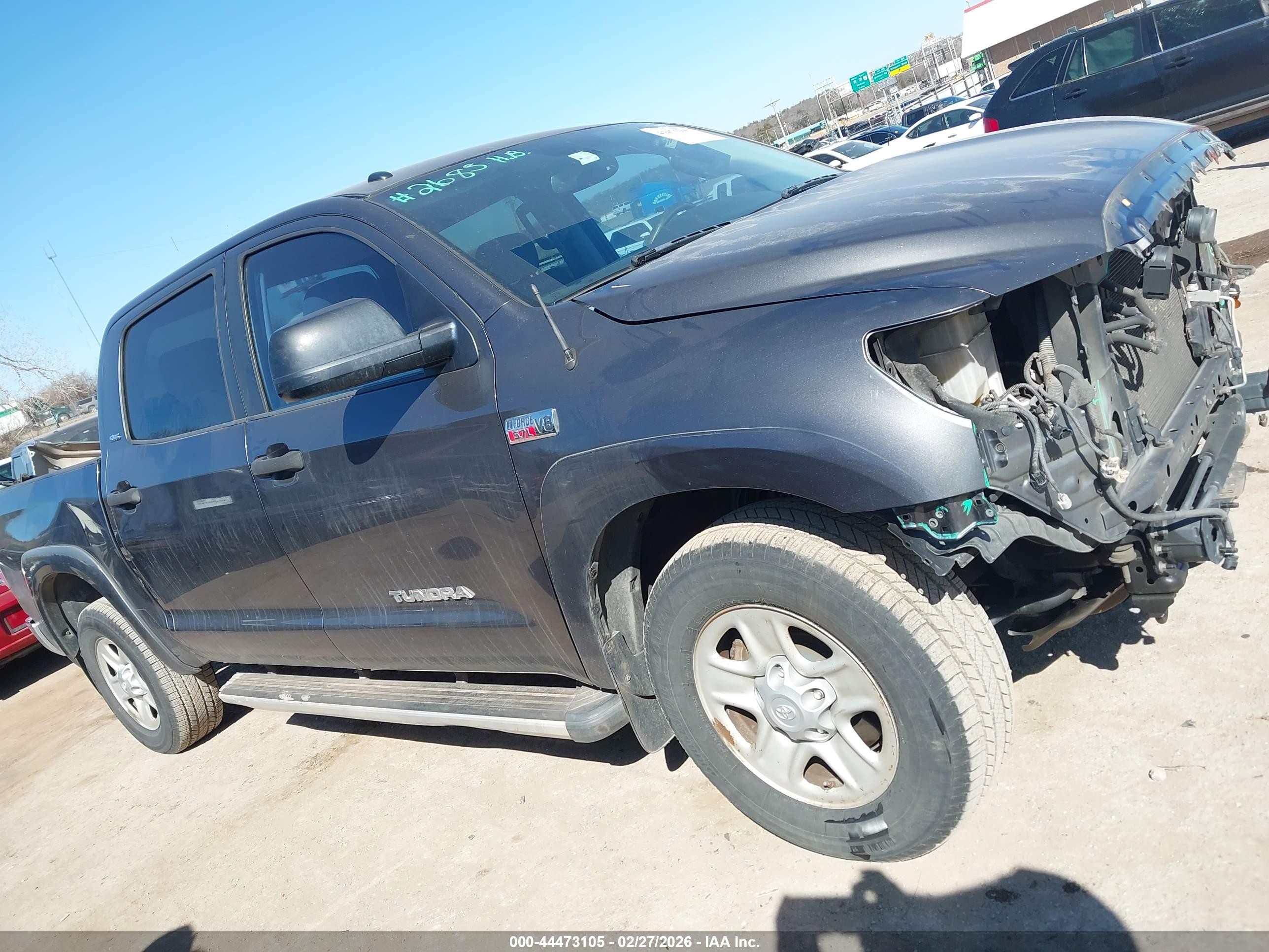 2011 Toyota Tundra Grade 5.7l V8 Gray vin: 5TFEY5F17BX112736