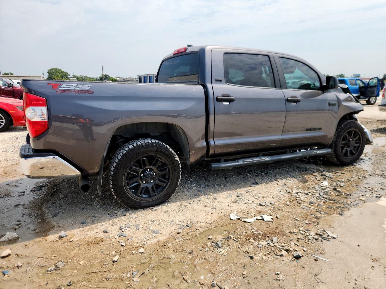 2021 Toyota Tundra Crewmax Sr5 Серый vin: 5TFEY5F17MX294375