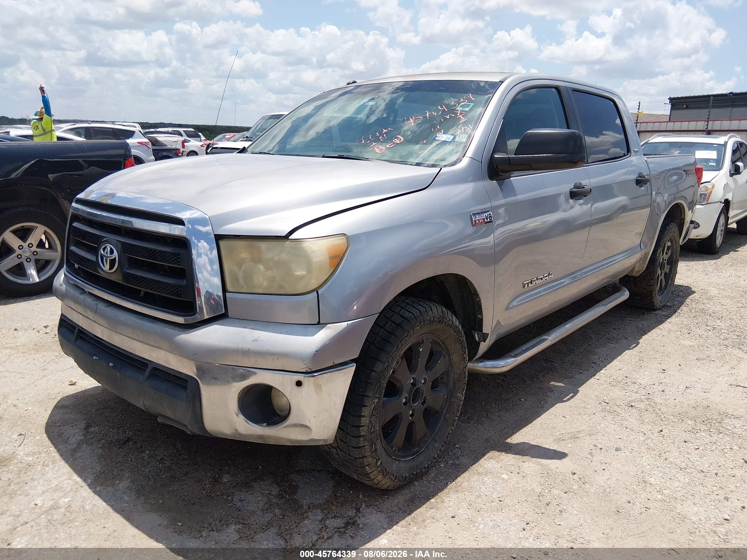 2010 Toyota Tundra Grade 5.7l V8 Silver vin: 5TFEY5F18AX084301