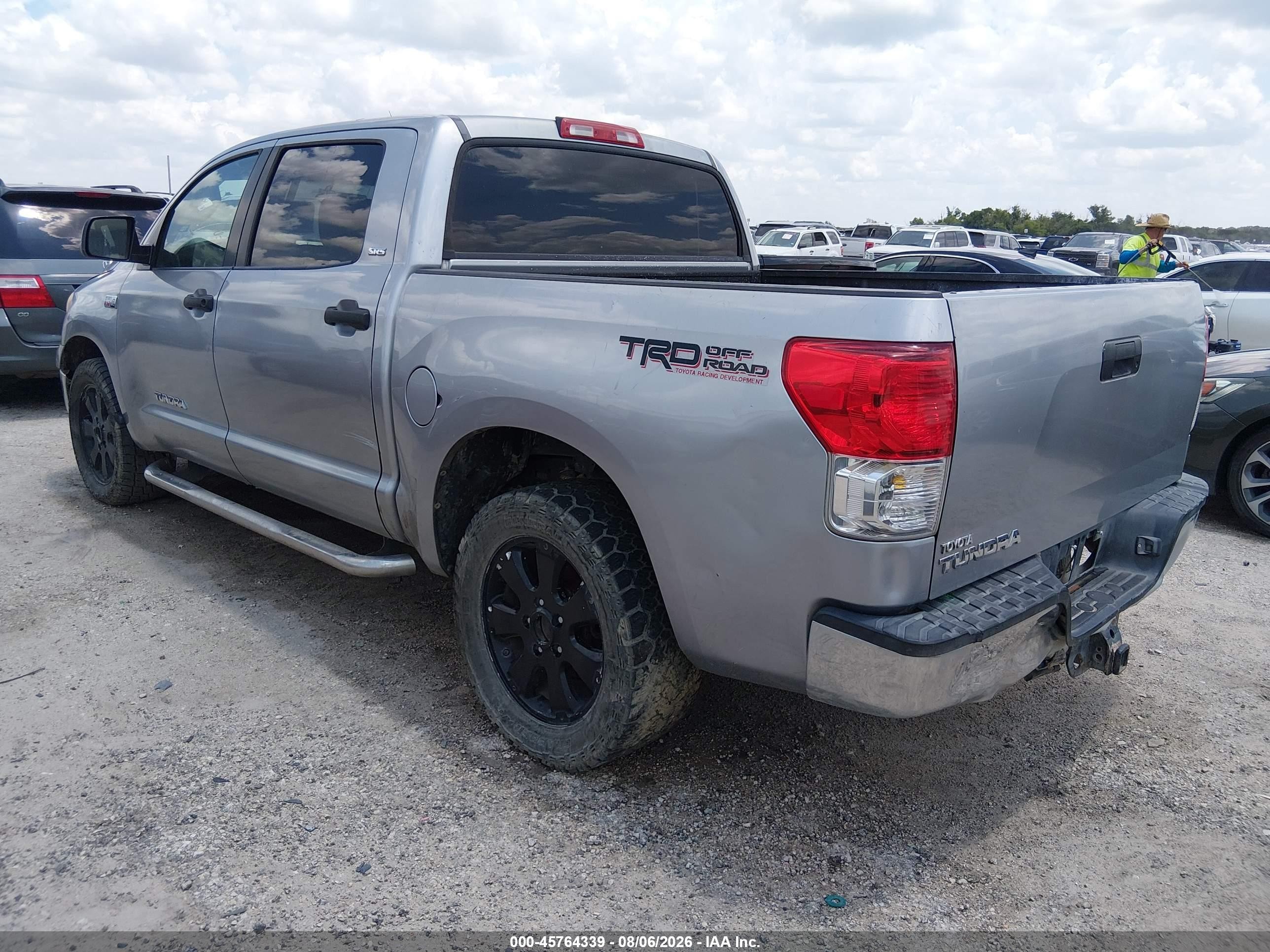 2010 Toyota Tundra Grade 5.7l V8 Silver vin: 5TFEY5F18AX084301