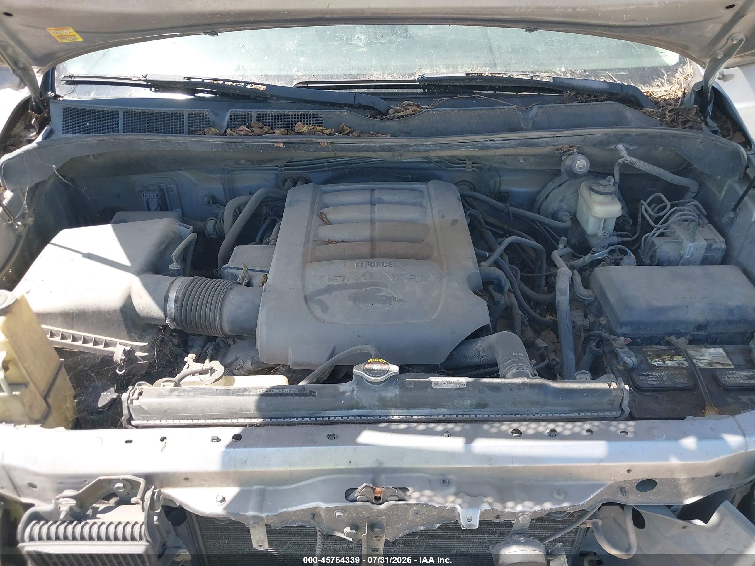 2010 Toyota Tundra Grade 5.7l V8 Silver vin: 5TFEY5F18AX084301