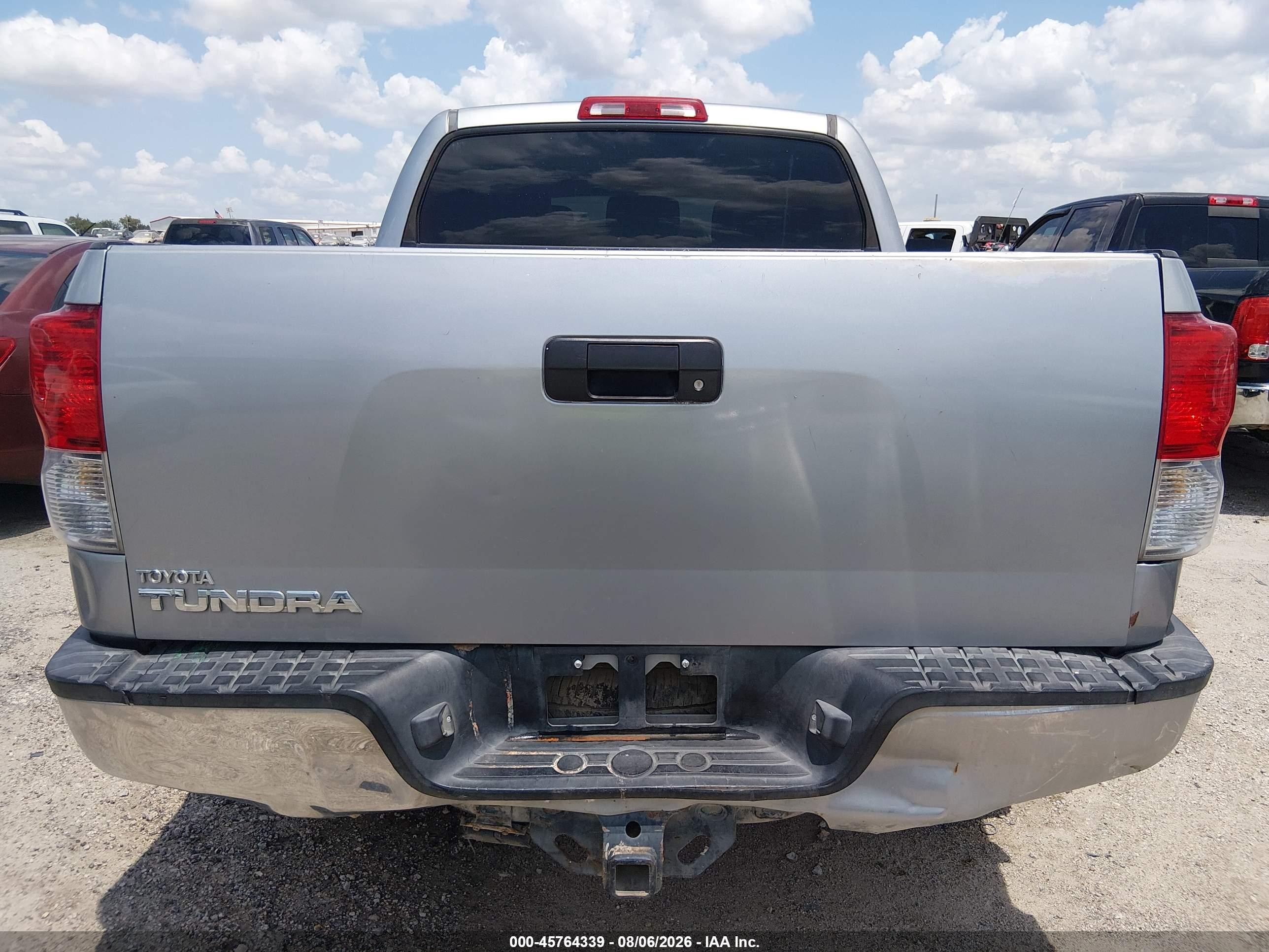 2010 Toyota Tundra Grade 5.7l V8 Silver vin: 5TFEY5F18AX084301