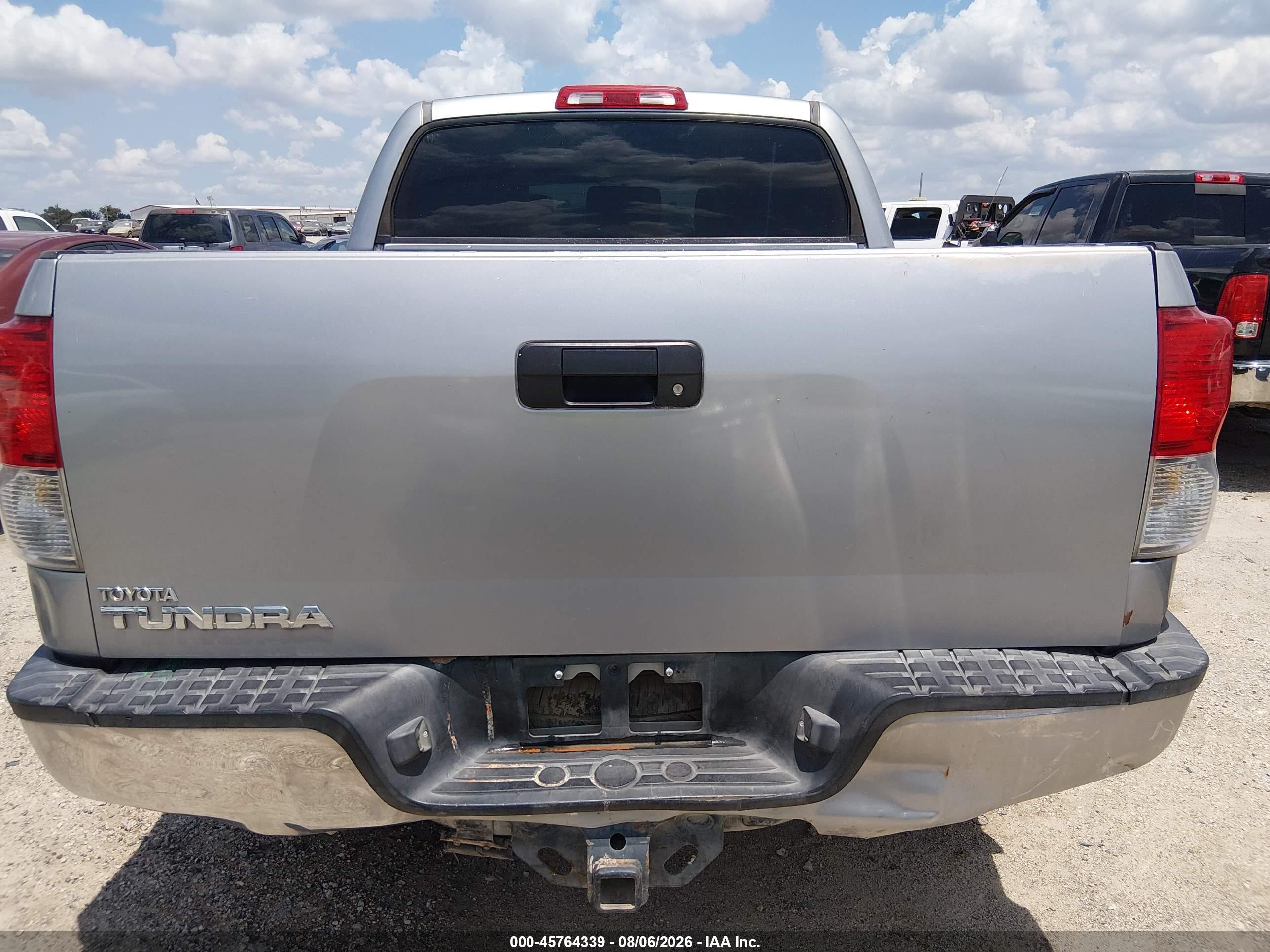 2010 Toyota Tundra Grade 5.7l V8 Silver vin: 5TFEY5F18AX084301