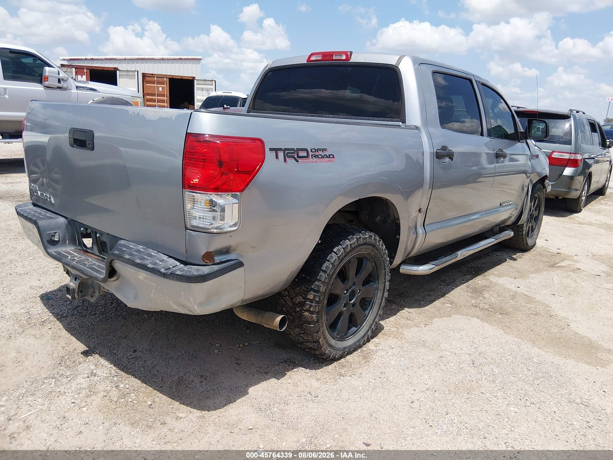 2010 Toyota Tundra Grade 5.7l V8 Silver vin: 5TFEY5F18AX084301
