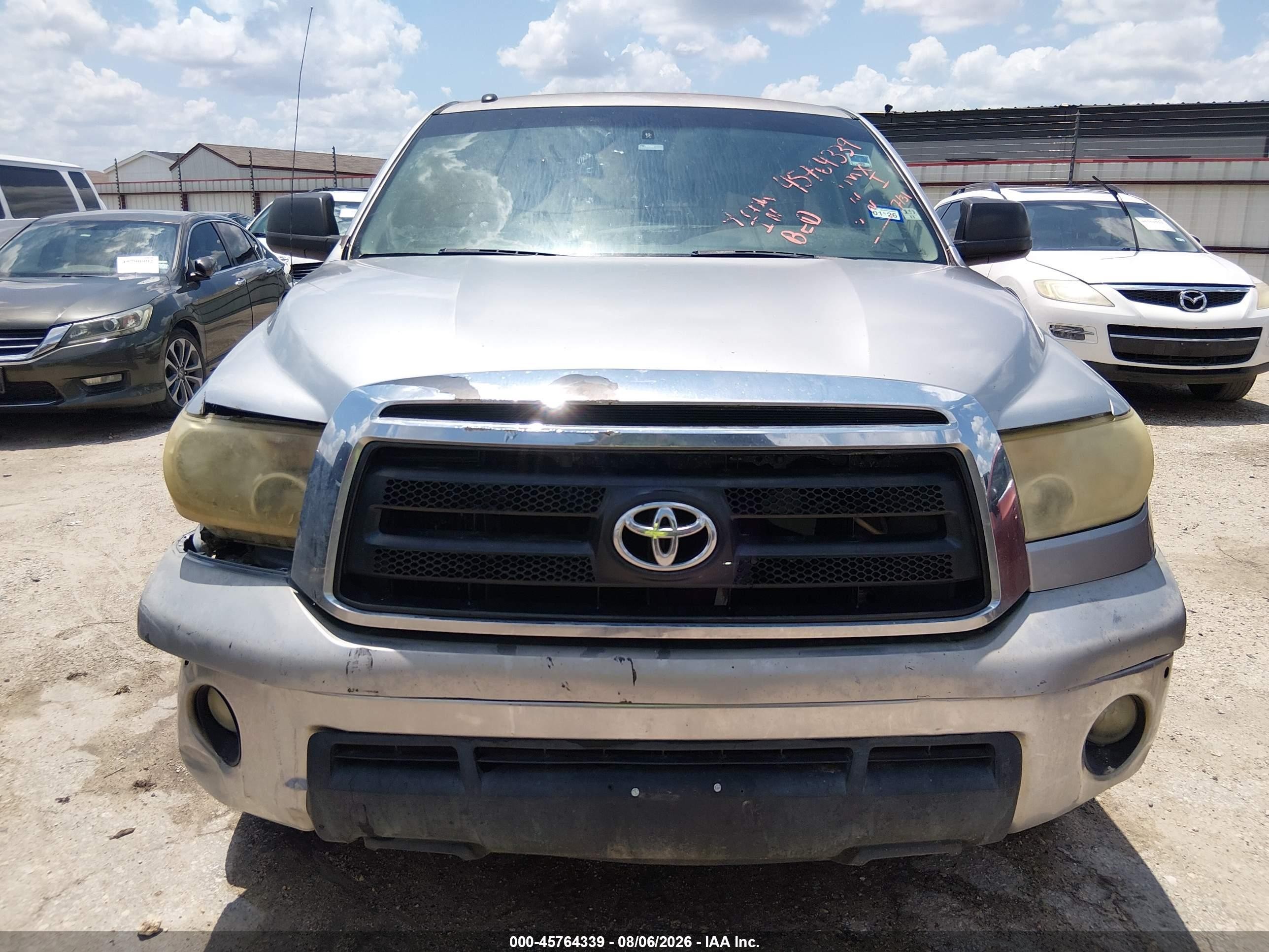 2010 Toyota Tundra Grade 5.7l V8 Silver vin: 5TFEY5F18AX084301