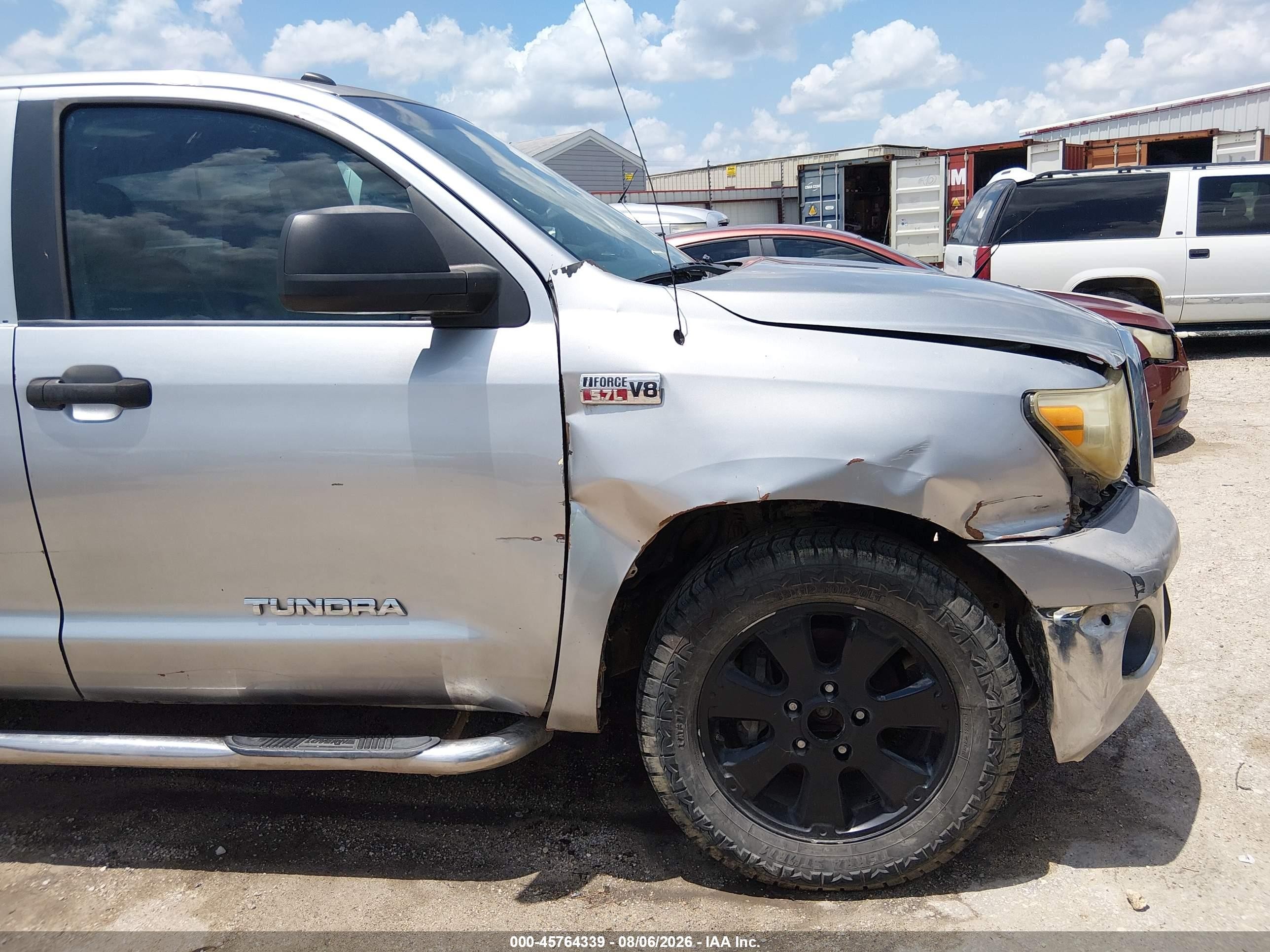 2010 Toyota Tundra Grade 5.7l V8 Silver vin: 5TFEY5F18AX084301