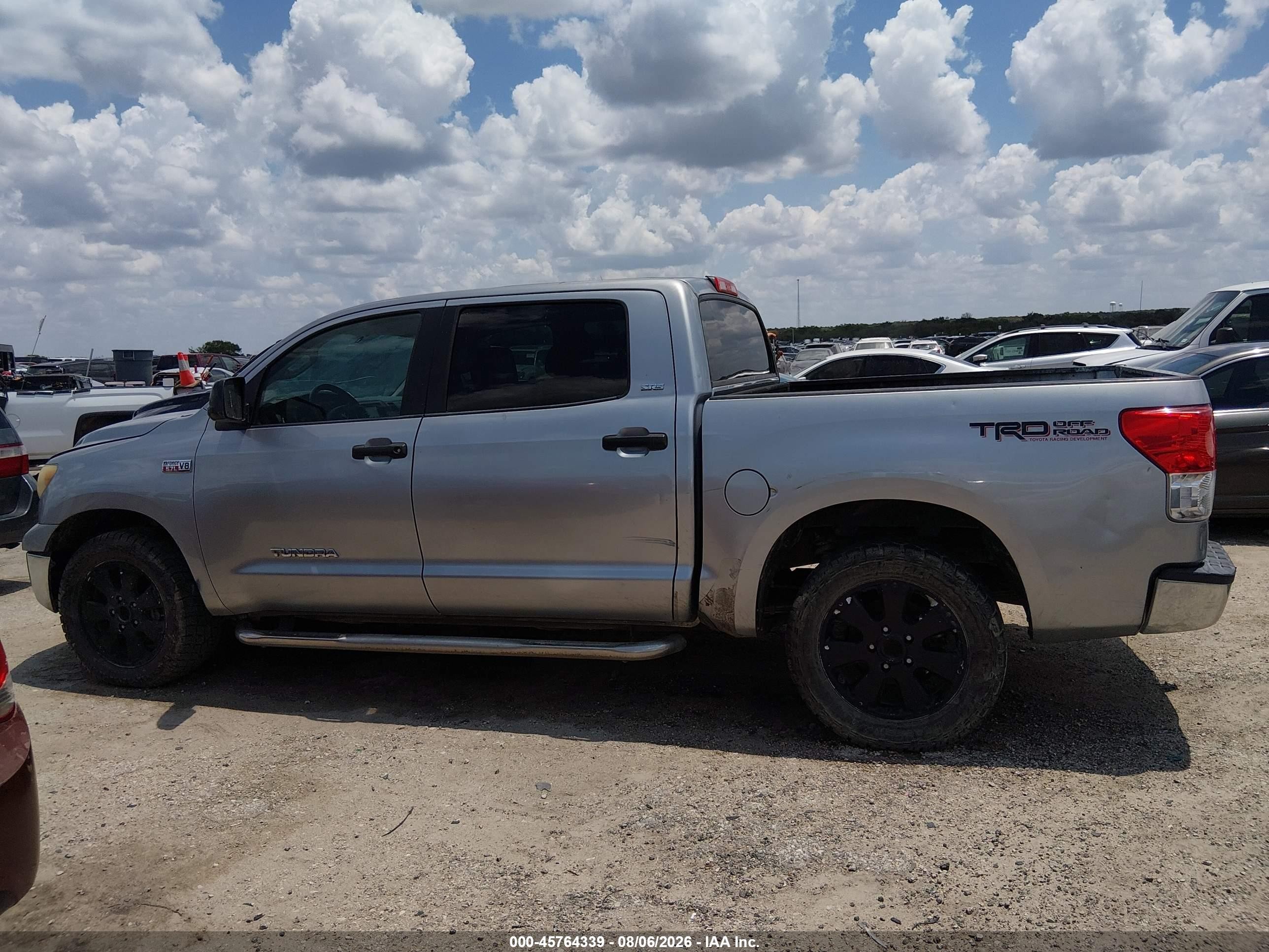 2010 Toyota Tundra Grade 5.7l V8 Silver vin: 5TFEY5F18AX084301