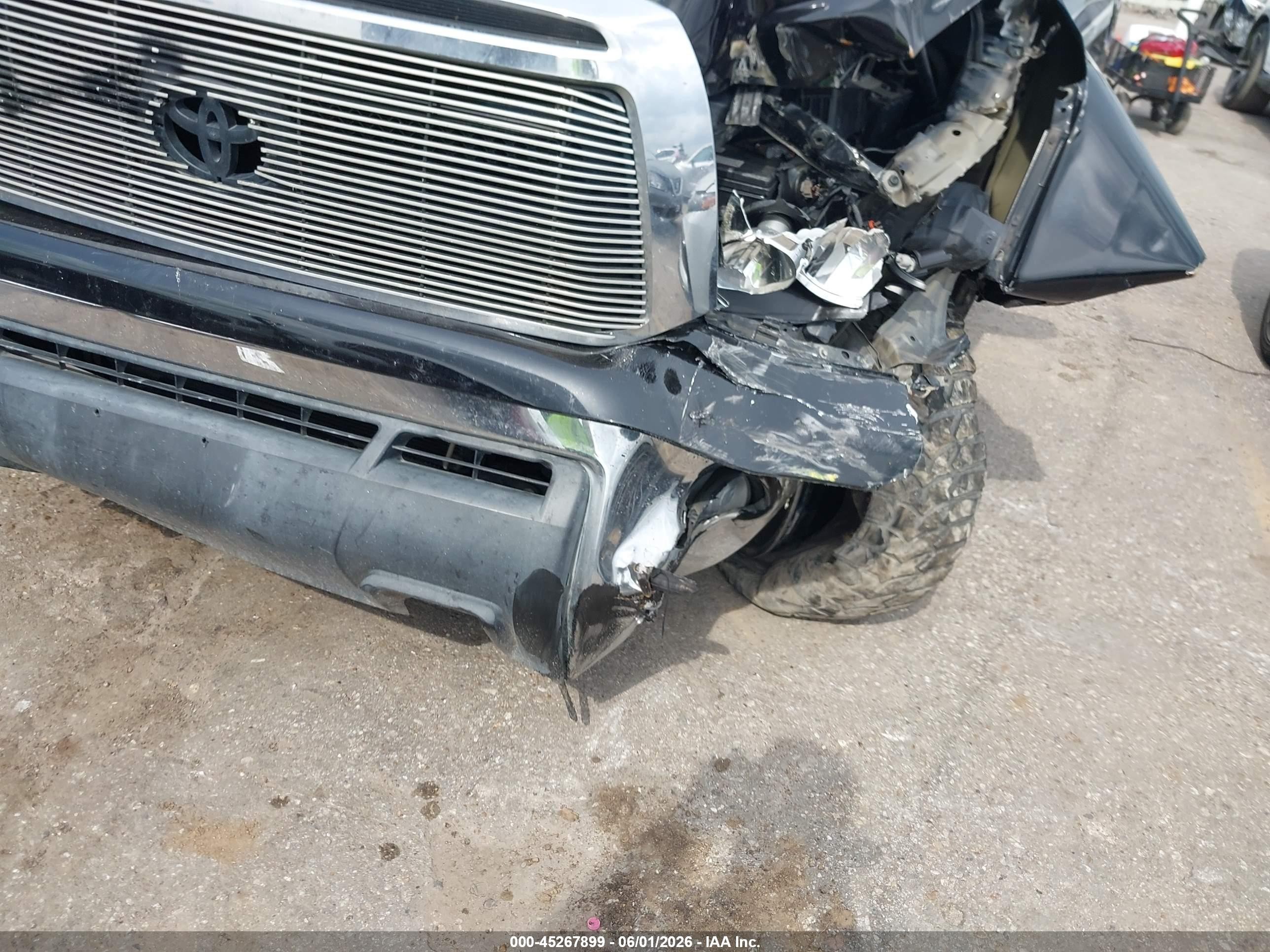 2012 Toyota Tundra Grade 5.7l V8 Black vin: 5TFEY5F18CX117882