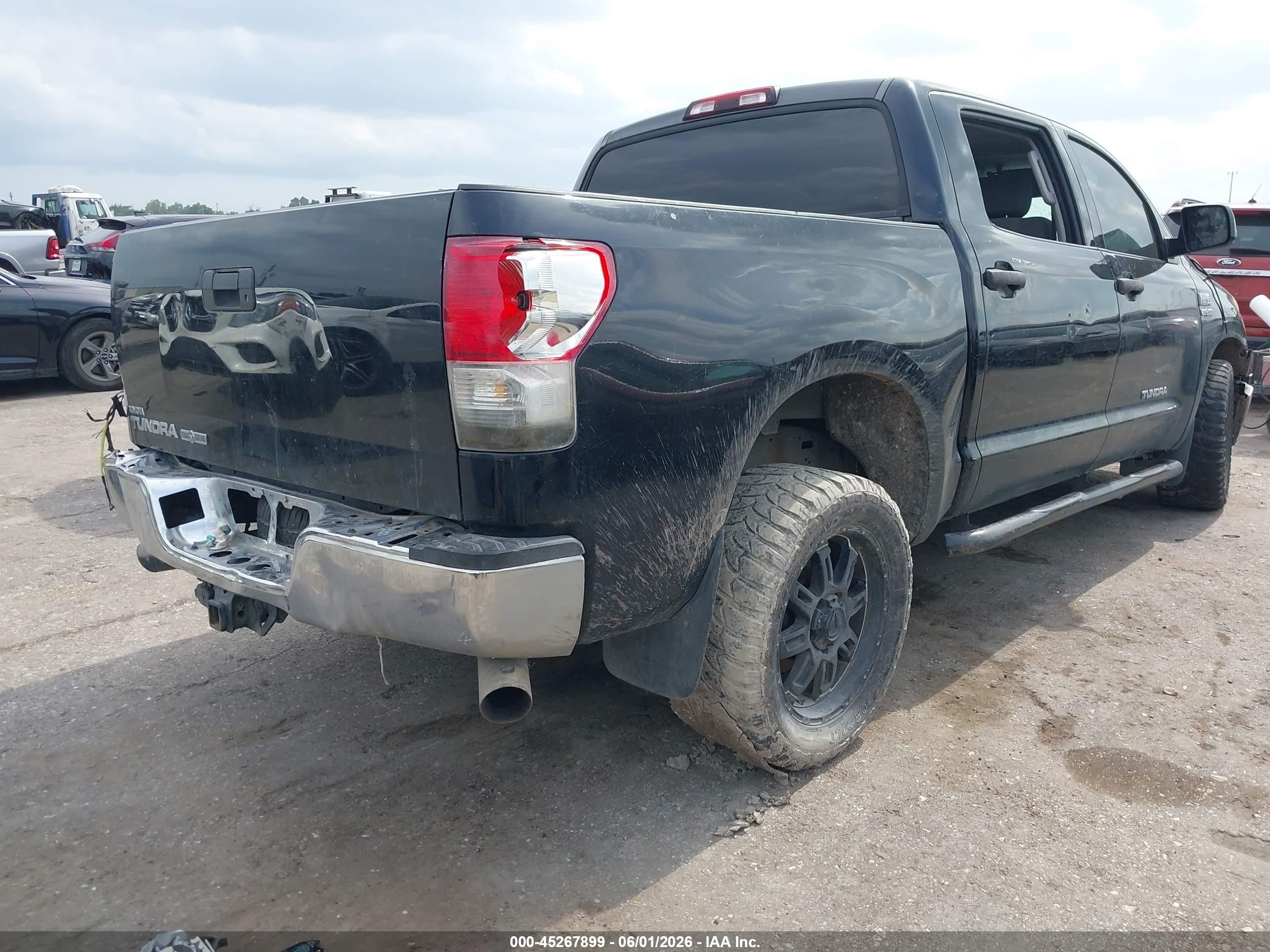 2012 Toyota Tundra Grade 5.7l V8 Black vin: 5TFEY5F18CX117882
