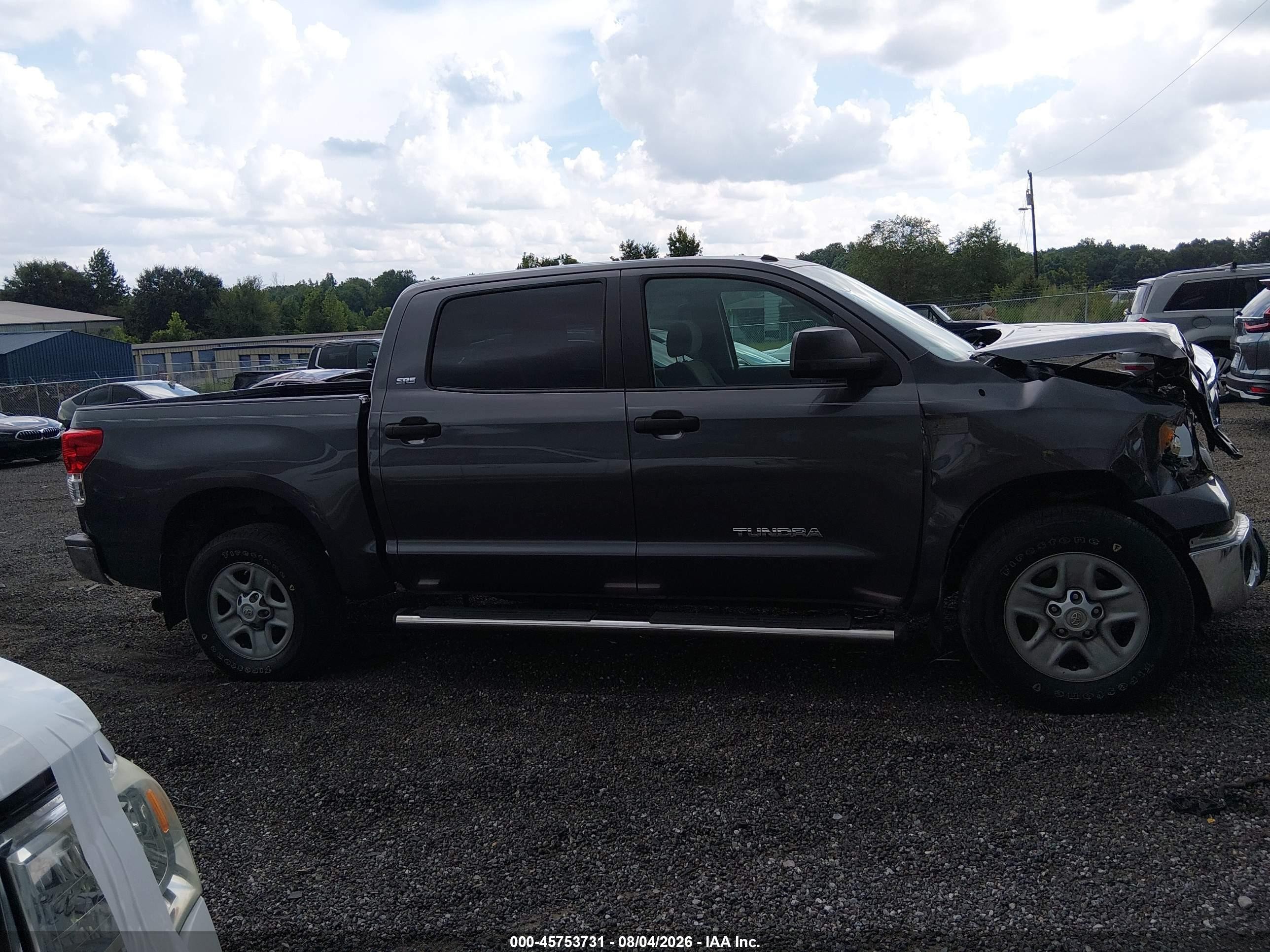 2013 Toyota Tundra Grade 5.7l V8 Gray vin: 5TFEY5F18DX141147