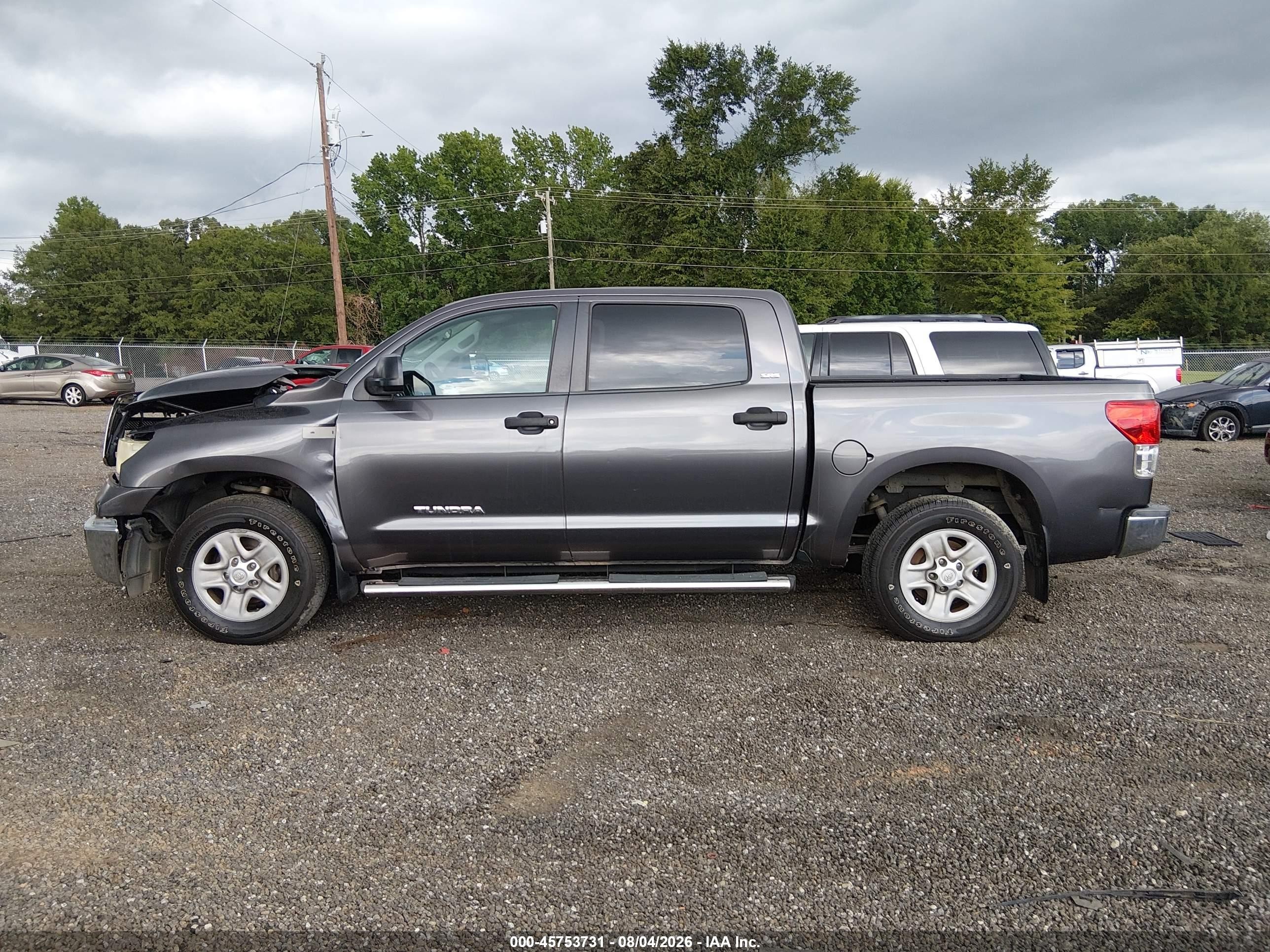 2013 Toyota Tundra Grade 5.7l V8 Gray vin: 5TFEY5F18DX141147