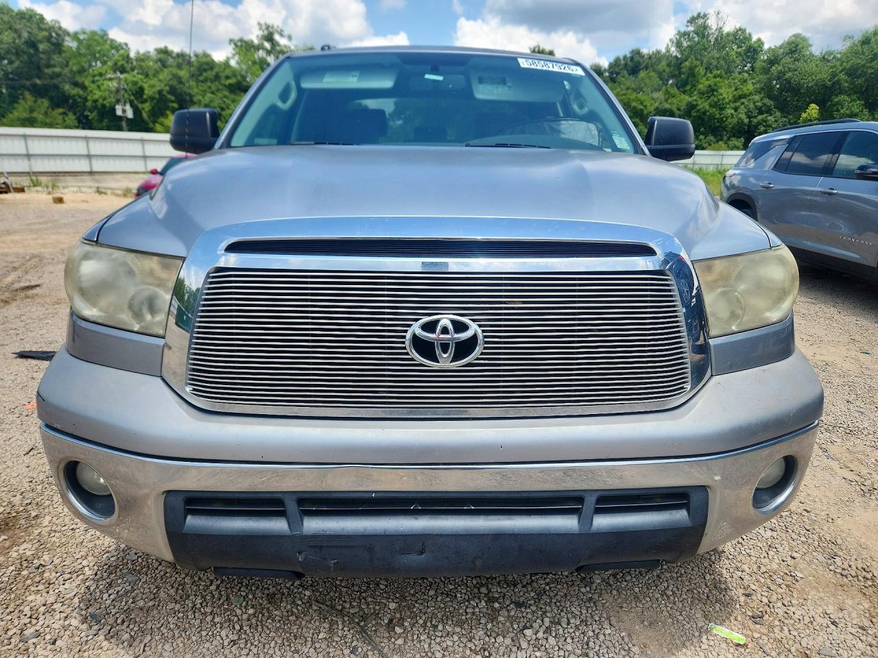 2012 Toyota Tundra Crewmax Sr5 Silver vin: 5TFEY5F19CX129720