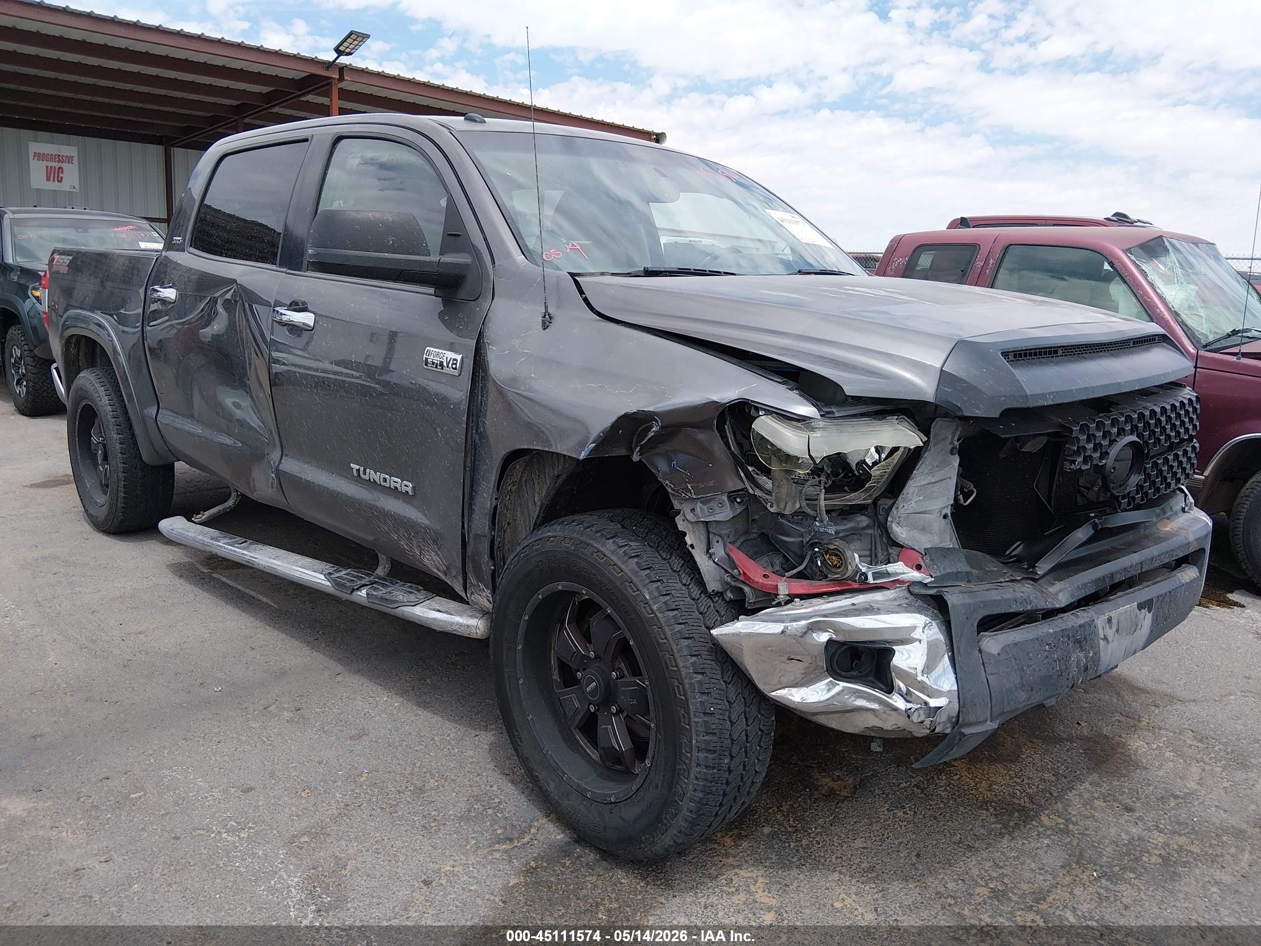 2015 Toyota Tundra Sr5 5.7l V8 Gray vin: 5TFEY5F19FX181532