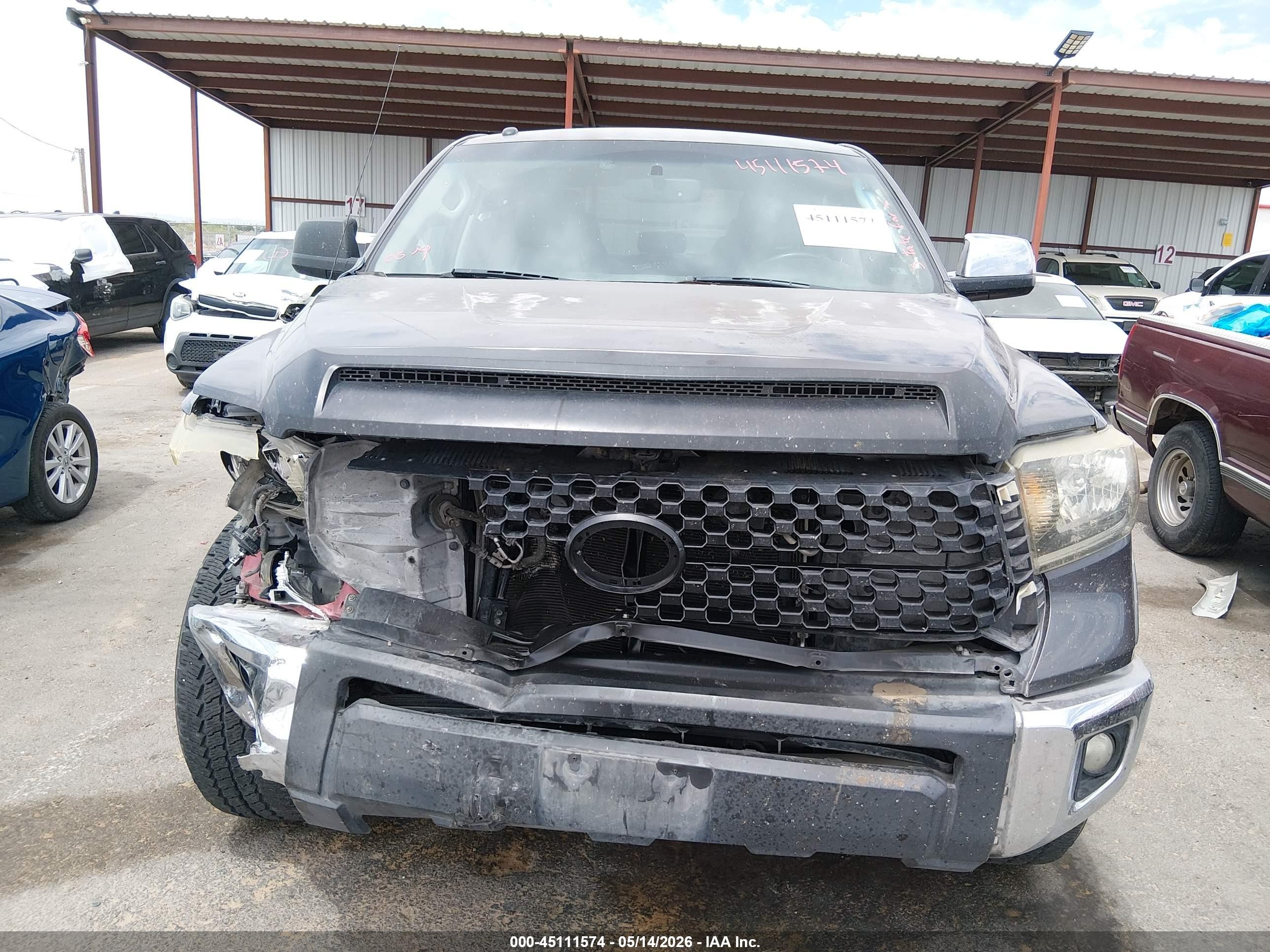 2015 Toyota Tundra Sr5 5.7l V8 Gray vin: 5TFEY5F19FX181532