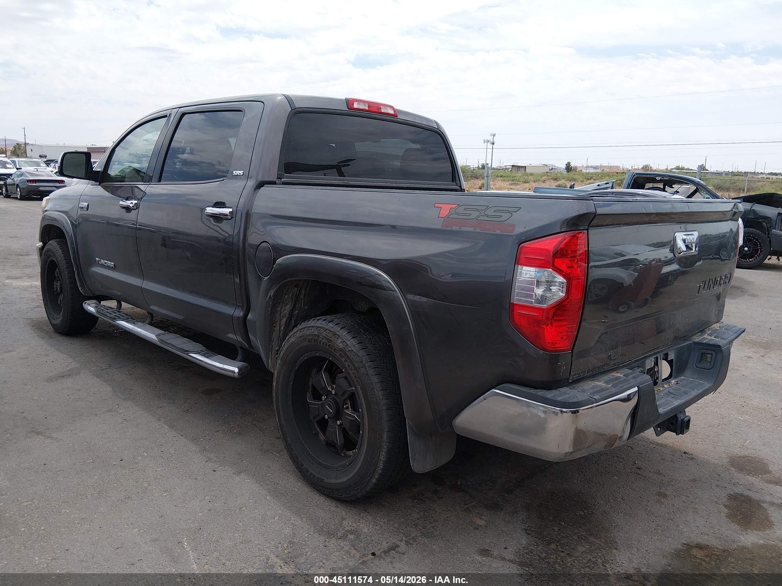 2015 Toyota Tundra Sr5 5.7l V8 Gray vin: 5TFEY5F19FX181532