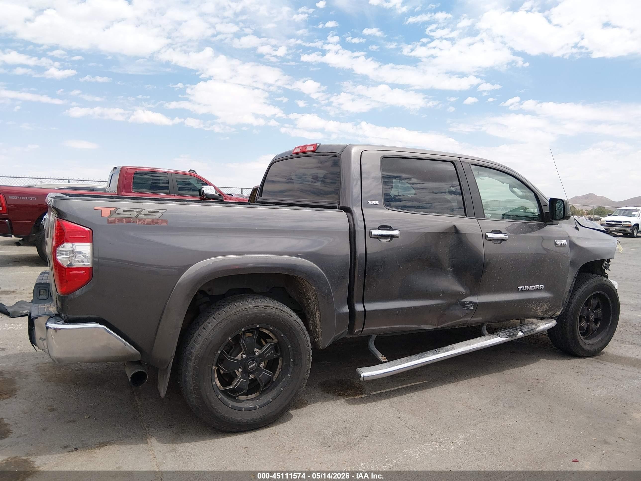 2015 Toyota Tundra Sr5 5.7l V8 Gray vin: 5TFEY5F19FX181532