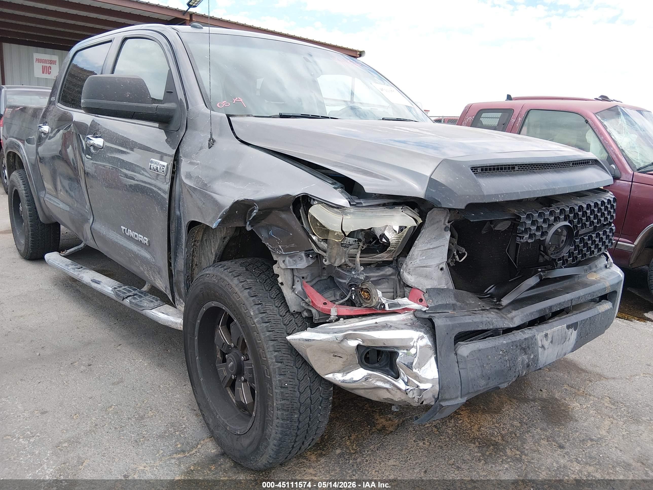 2015 Toyota Tundra Sr5 5.7l V8 Gray vin: 5TFEY5F19FX181532