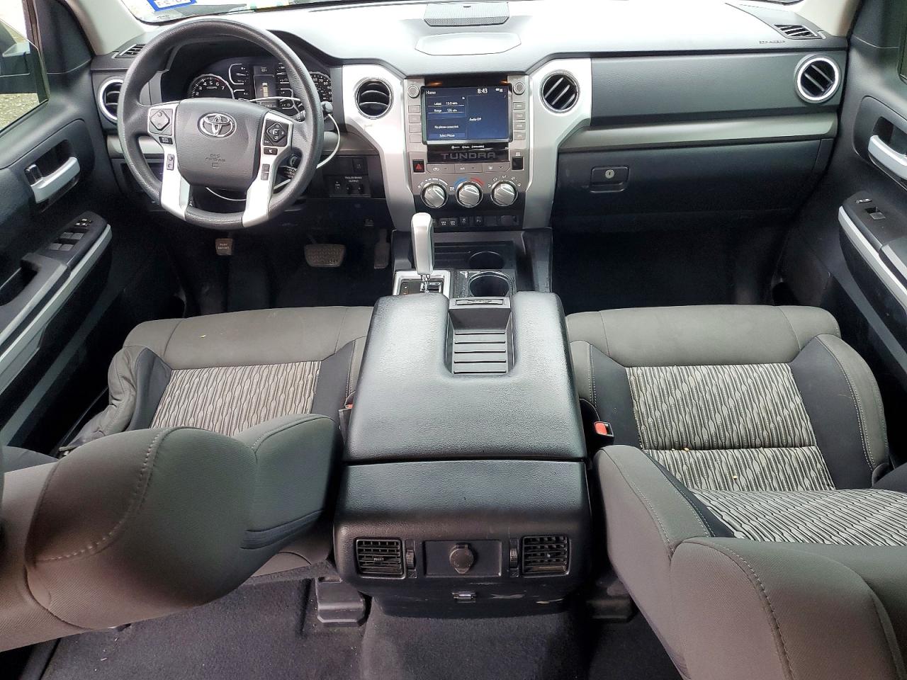 2021 Toyota Tundra Crewmax Sr5 Gray vin: 5TFEY5F19MX299299